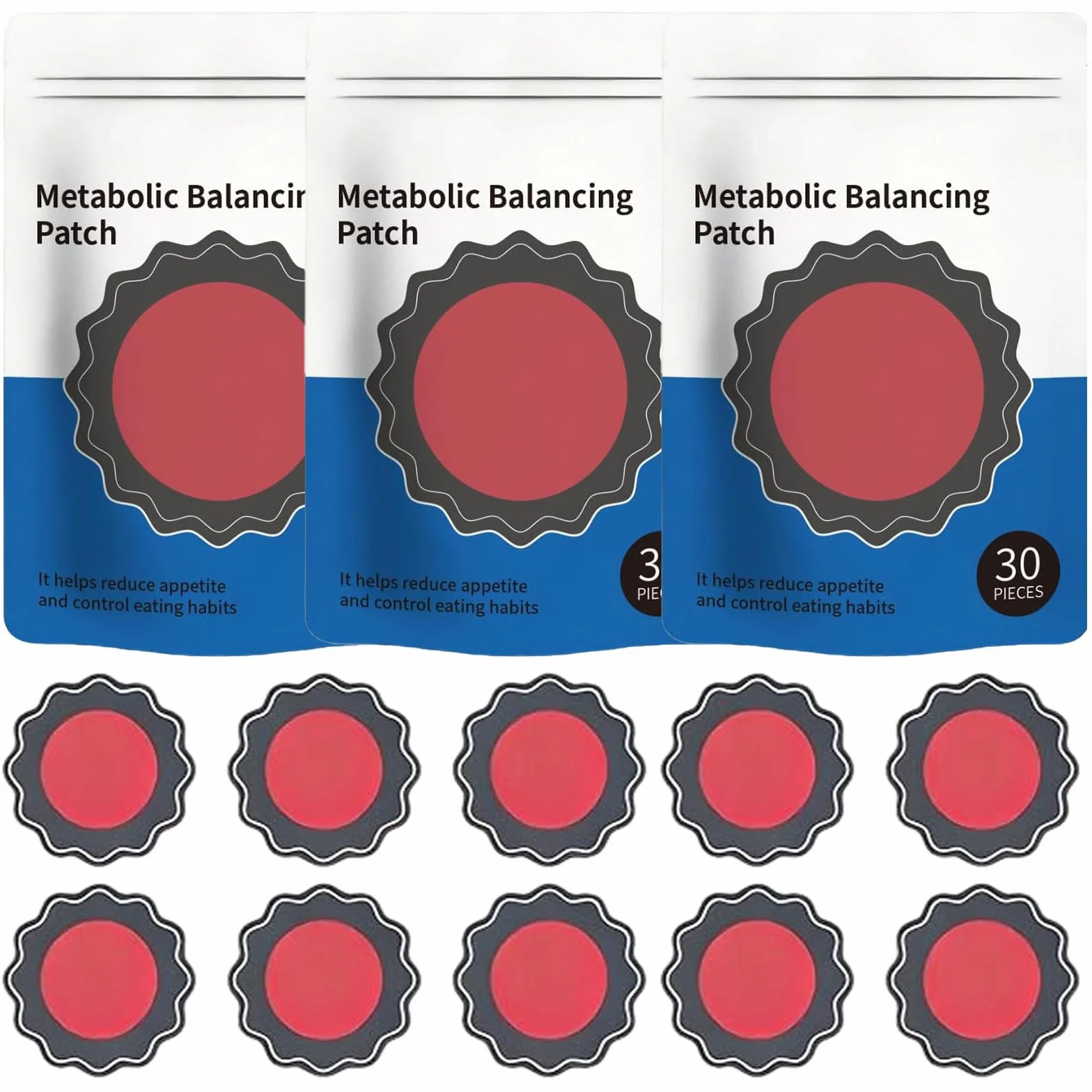 90 Piezas Parches Adelgazantes Moringa y Berberina Parche Calmante