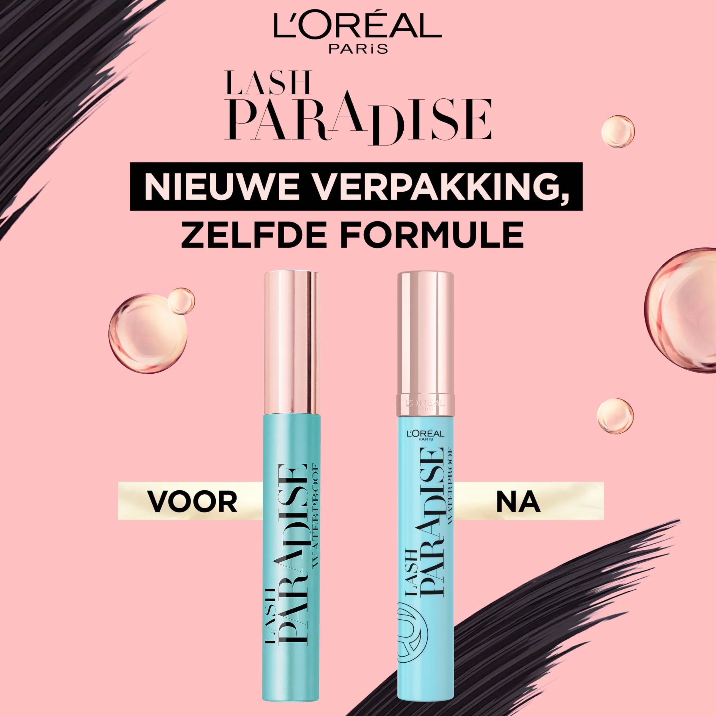 L'Oreal Paris Paradise Extatic Máscara de Pestañas Waterproof Negro 7 ml