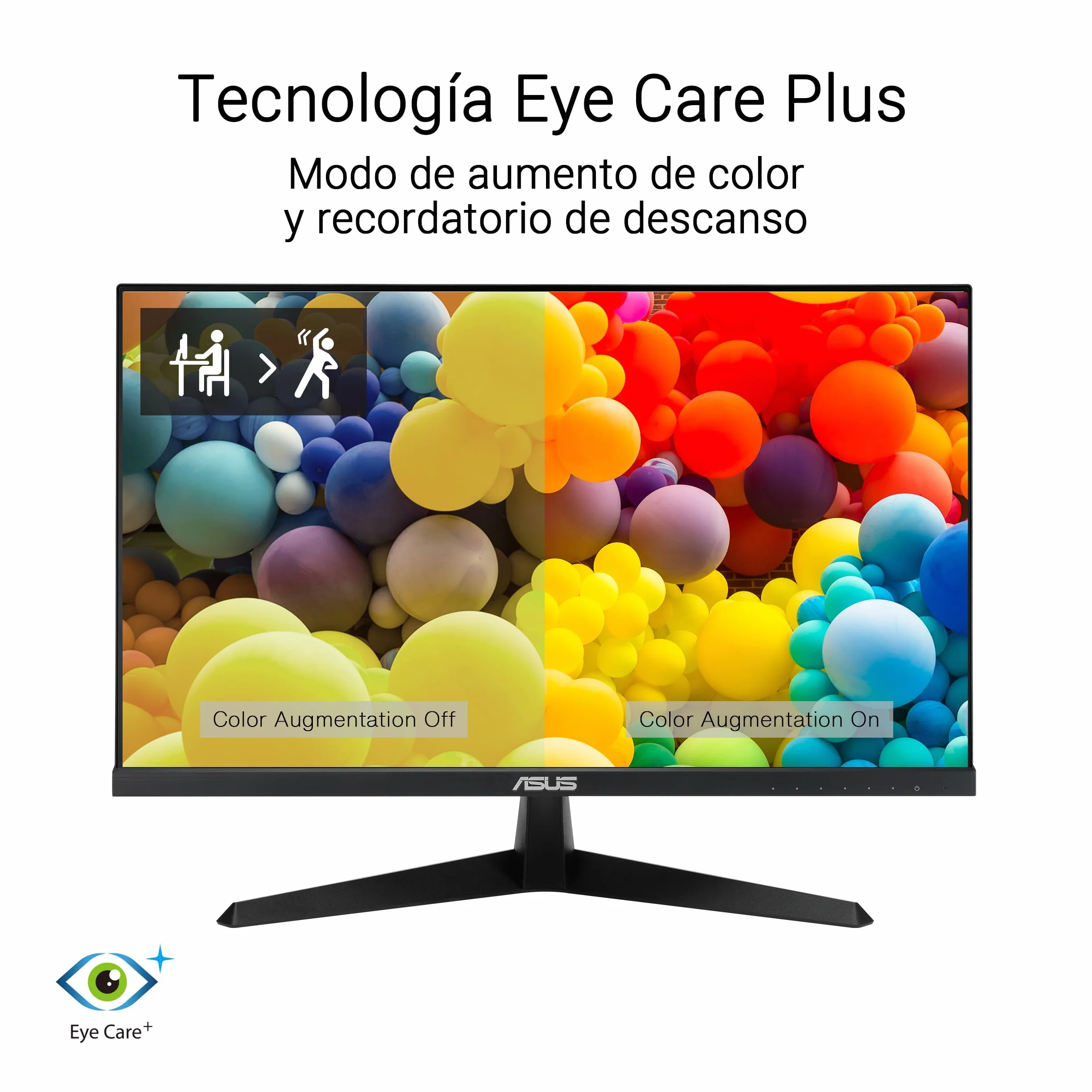 ASUS VY249HGR Monitor Gaming 23.8" FHD 1920x1080 IPS 120Hz 1ms Adaptive Sync Eye Care Plus