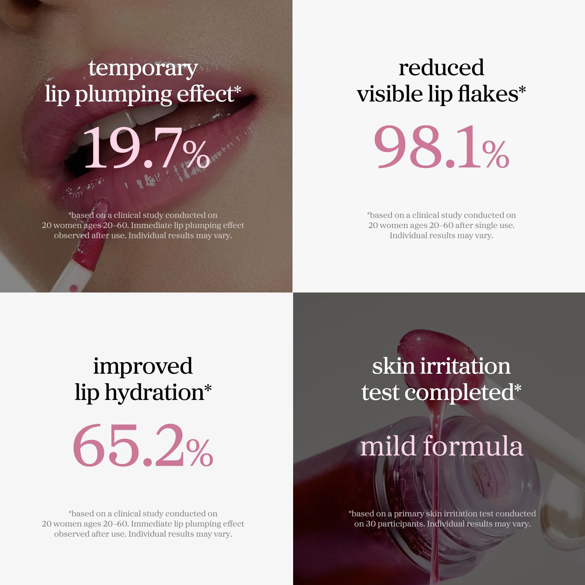 NOONI Aceite de labios coreano vegano de manzana, larga duración, hidratante, impermeable