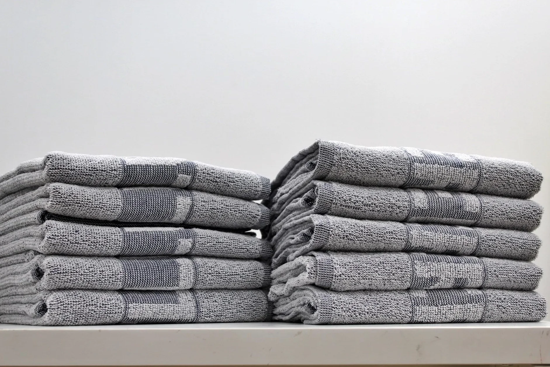 Juego de Toallas de Peluquería 10 Piezas 100% Algodón 450 gr 50x90 cm Toalla de Baño Gris