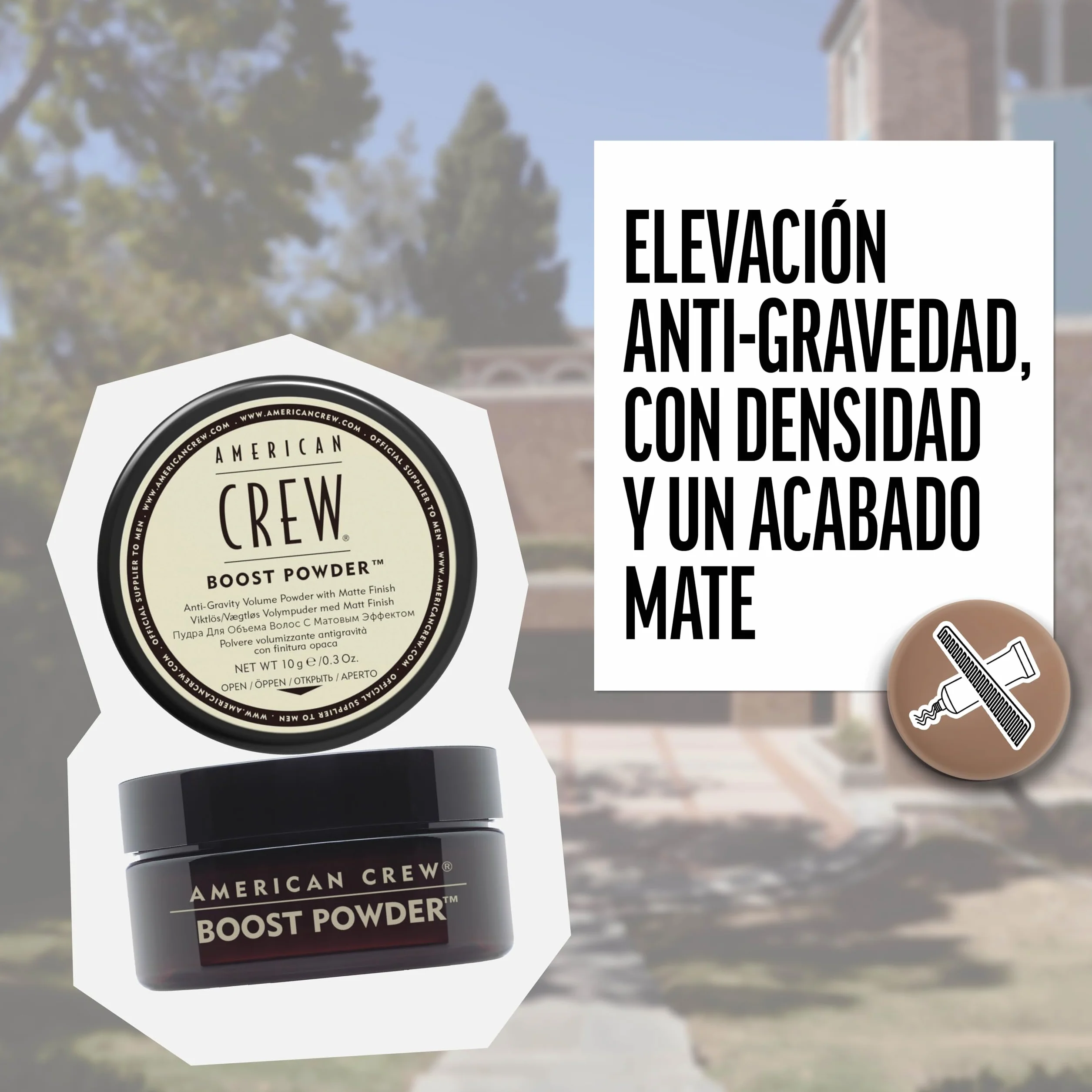 American Crew Boost Powder Polvo Voluminizador para el Pelo Volumen Cuerpo Textura Acabado Natural Mate