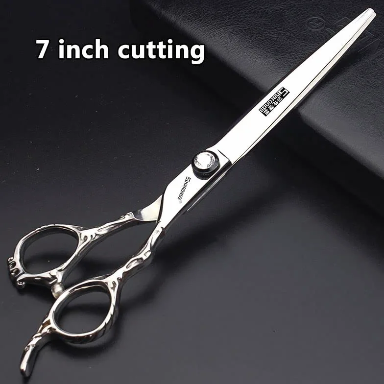 Tijeras de corte de pelo profesionales de 6,5/7 pulgadas, tijeras de corte de pelo afiladas de acero inoxidable, tijeras especiales para peluqueros(7 Pulgadas - 4pc-A)