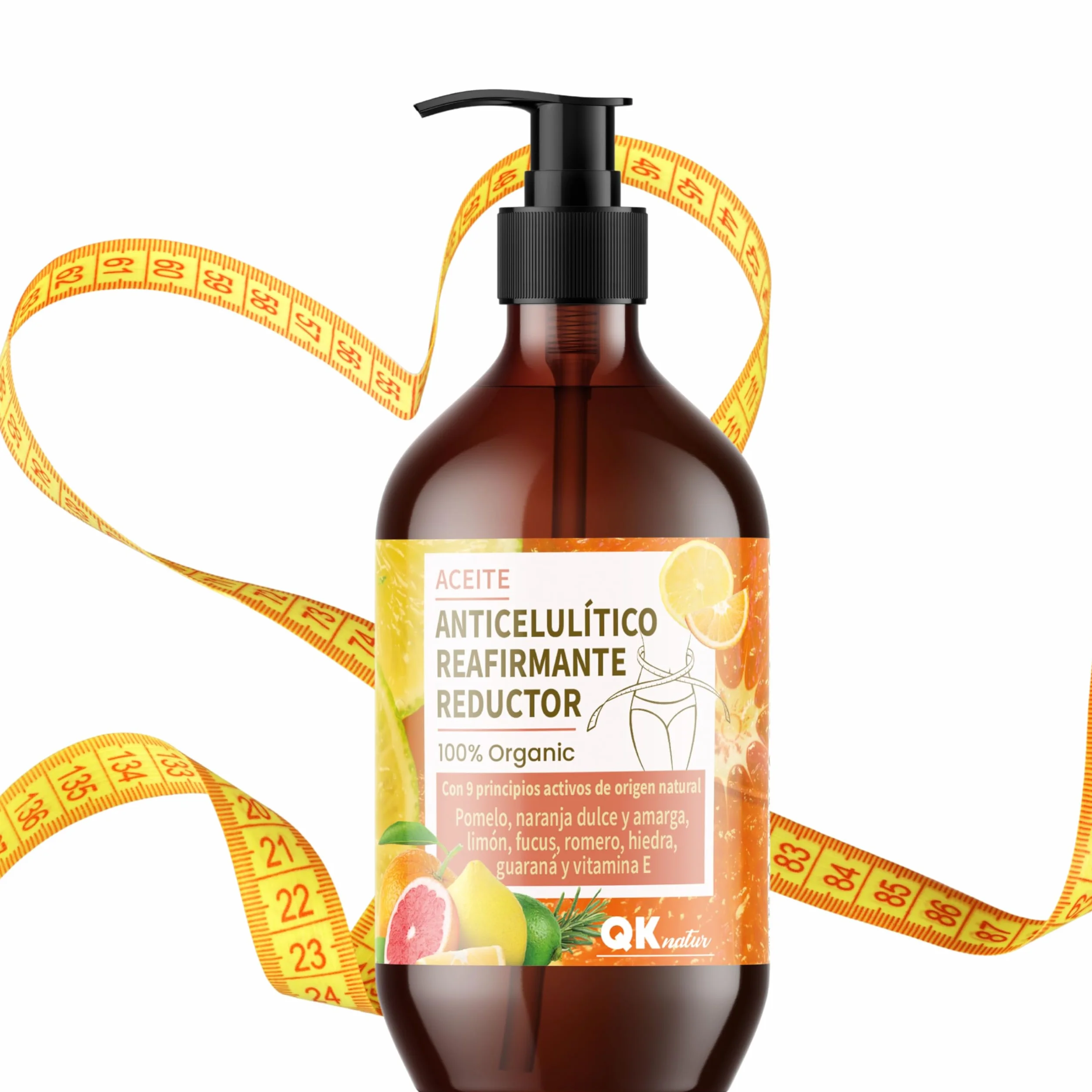 Aceite Anticelulítico Reafirmante y Reductor 250 ml para Masaje Anti Celulítis