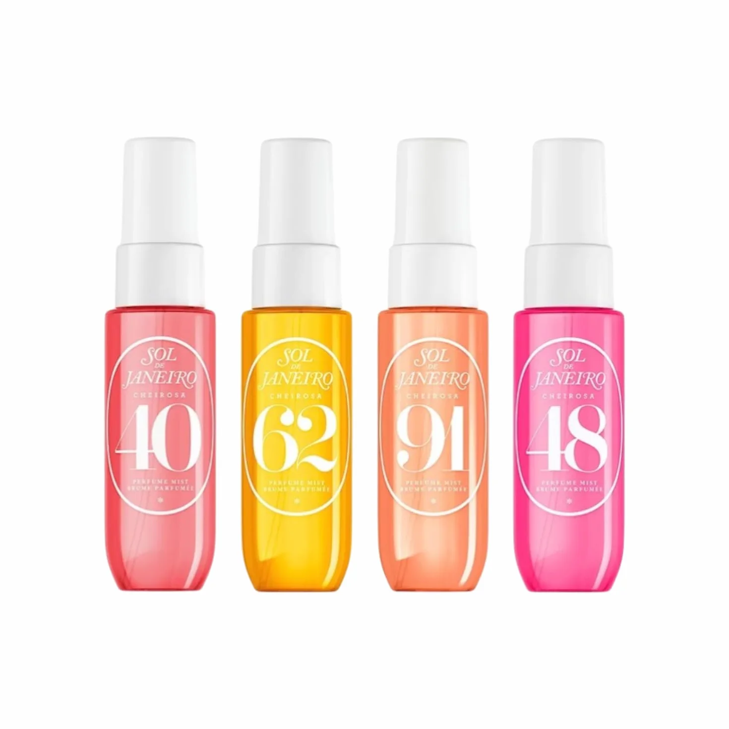 Sol de Janeiro Cheirosa Discovery Set Ipanema Sunset 4 Perfume Mists, Cheirosa 40, 62, 91 y 48, 30 ml cada uno