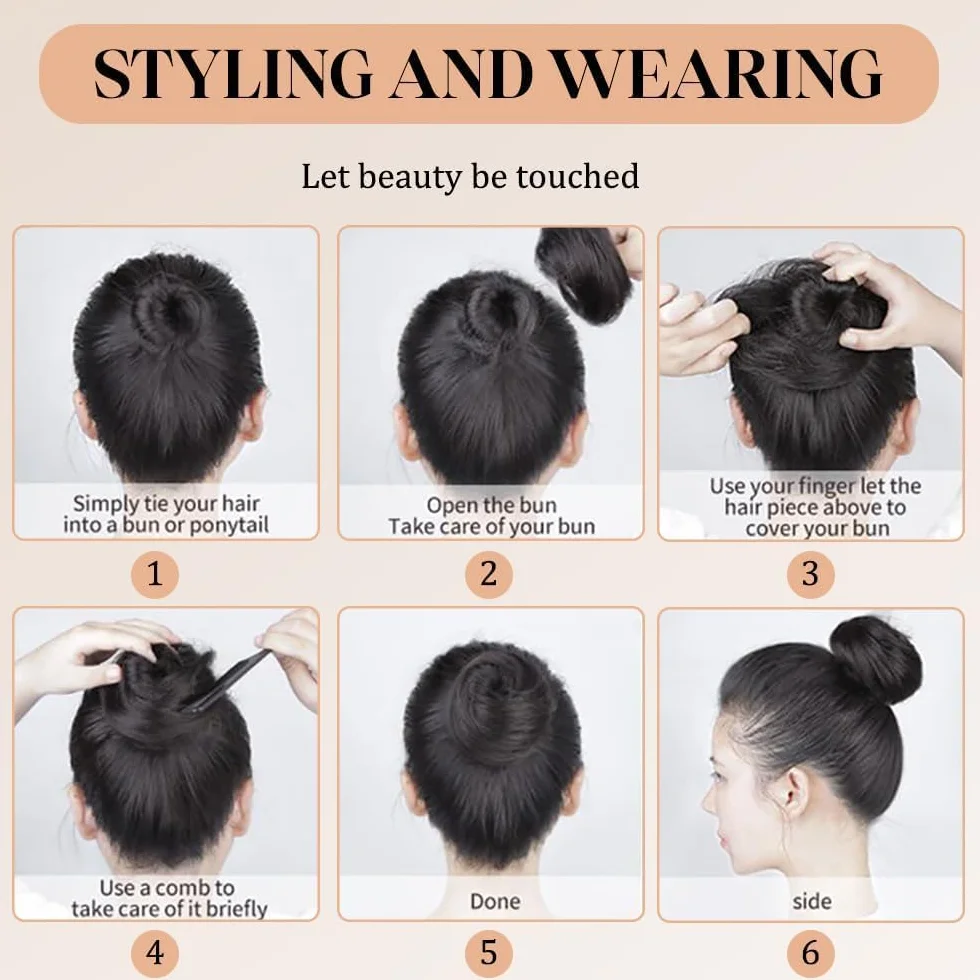 Peluca Mujer Extensiones Pelo Natural Clips Garra Flequillo Postizo Volumen (Negro)