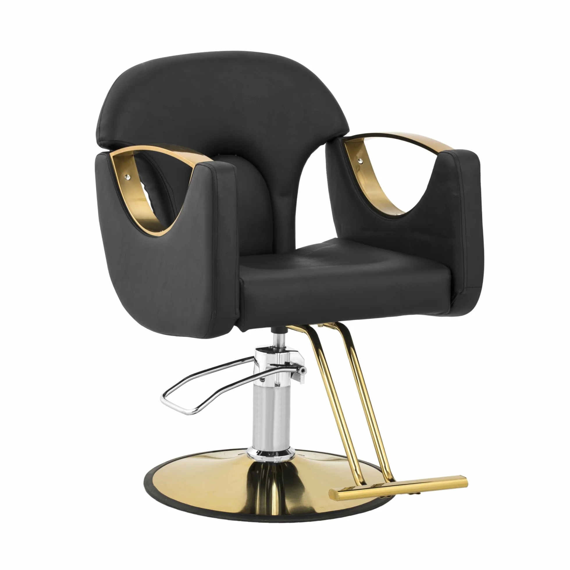Physa Sillón de Peluquería Reposapiés Ajustable 53-64 cm 180 kg Negro