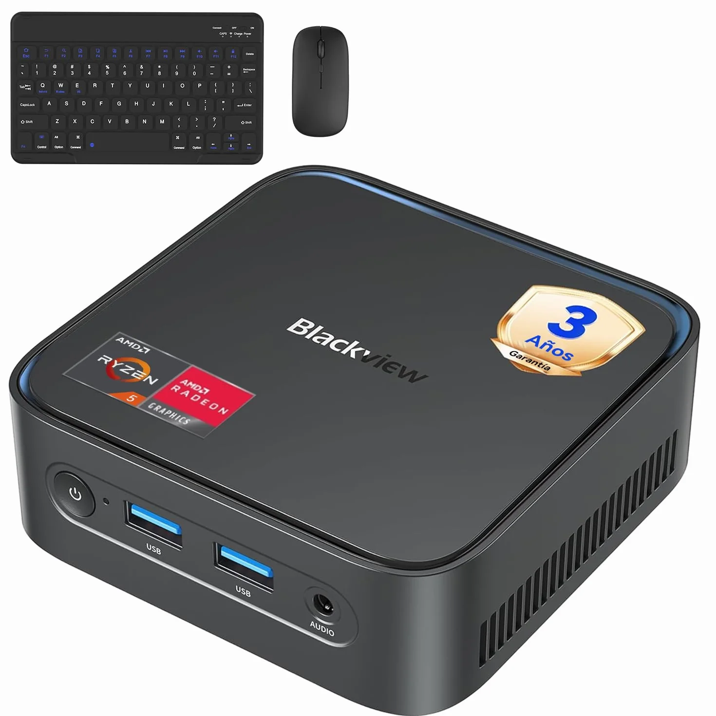 Blackview MP50 Mini PC AMD Ryzen 5 16GB RAM 512GB SSD Radeon Vega 8 Win 11 Pro HDMI DP 4K WiFi 5 BT 4.2