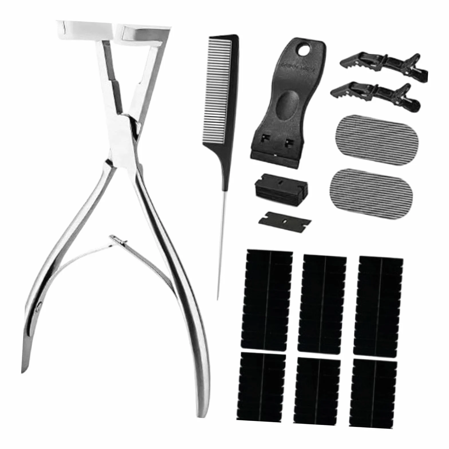 Kit de Herramientas para Extensiones de Cabello con Cinta Adhesiva