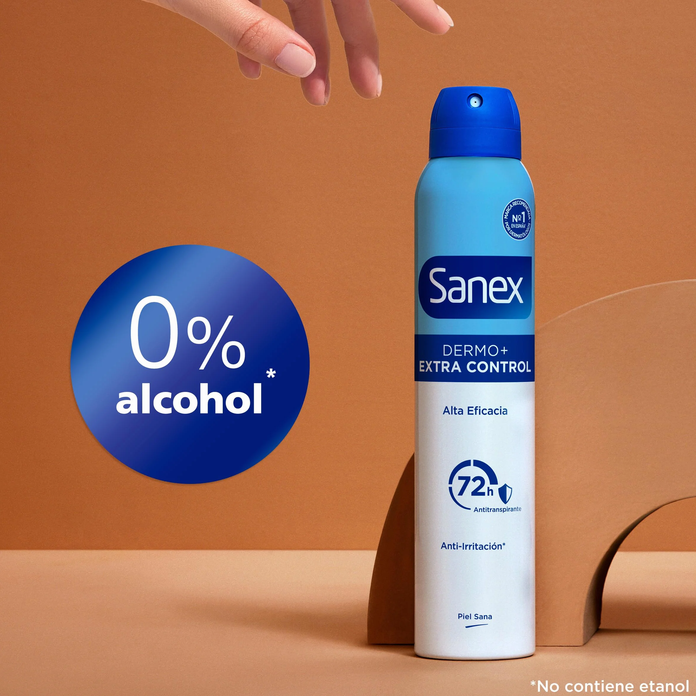 Sanex Dermo Extra Control Desodorante Spray 200 ml Pack 6 Uds con Óxido de Zinc Antibacteriano 72H Protección
