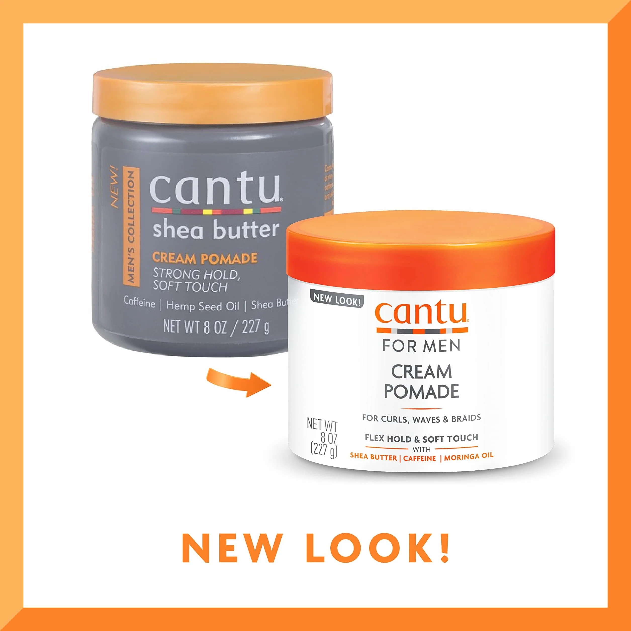 CANTU Crema Fijadora de Peinado para Hombres Manteca de Karité Fijación Duradera 236.59 ml