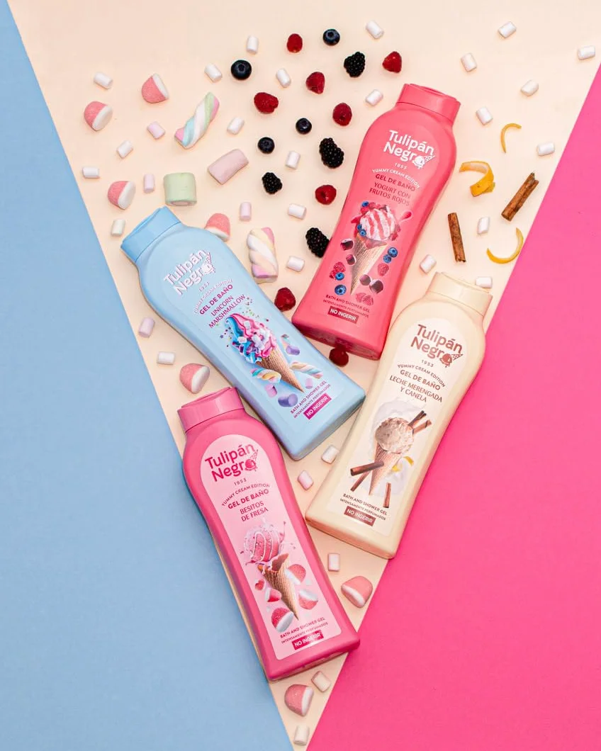 Tulipán Negro Gel de Baño Leche Merengada y Canela Nutritivo e Hidratante 650 ml