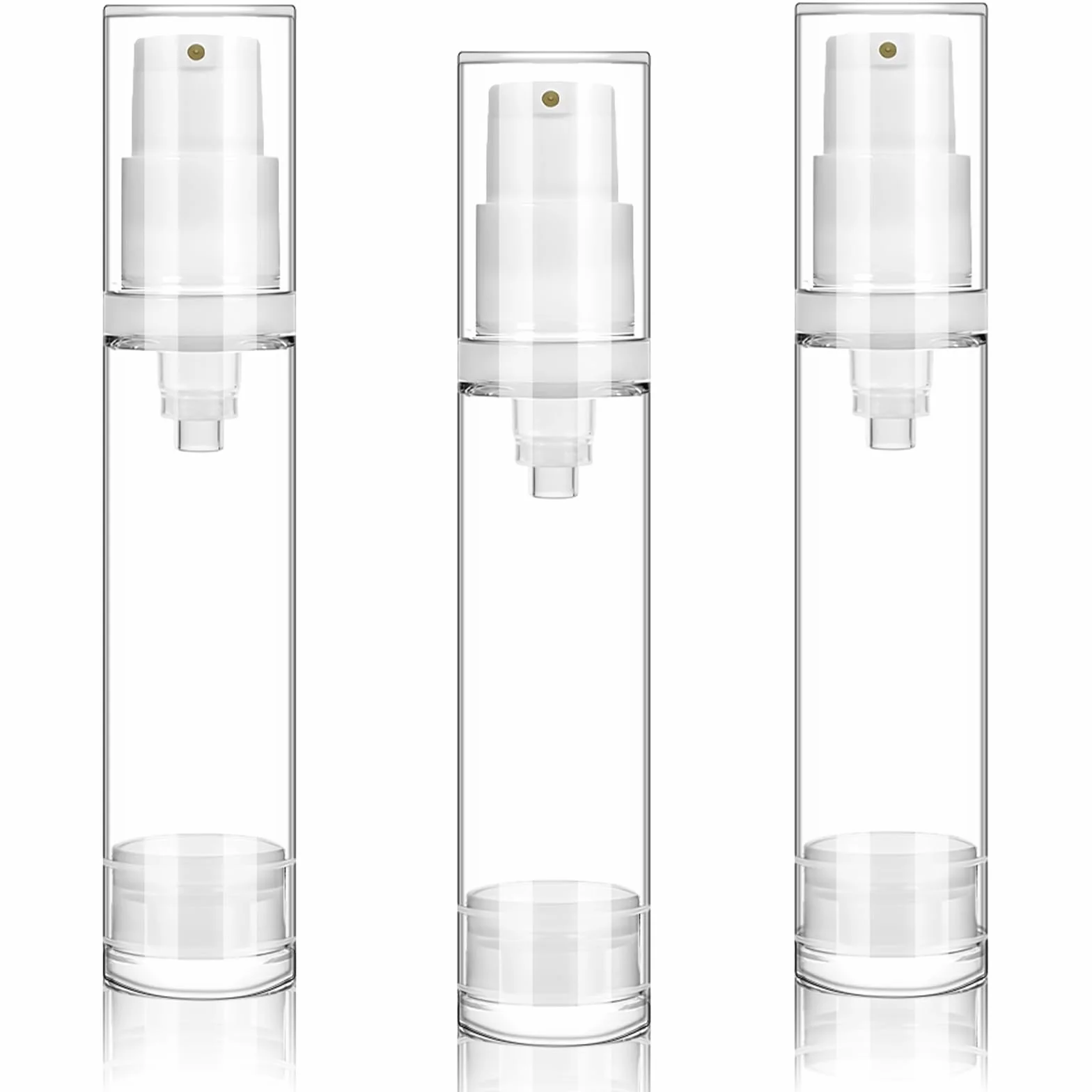 Botellas Vacías Sin Aire 10 ml, Envases de Loción al Vacío Recargables, Dispensador de Crema para Viaje Cosmética