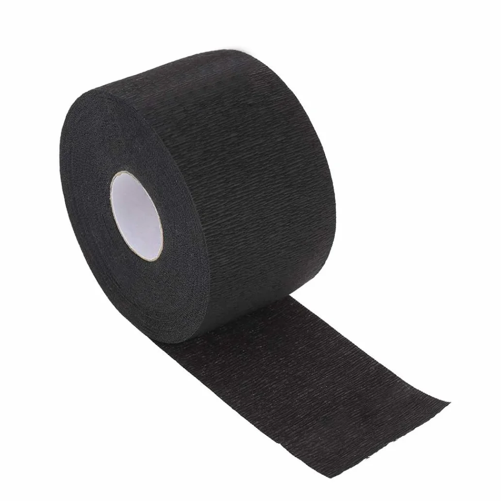 Cinta para el cuello de peluquero, tiras de papel desechables para protección del cuello, rollo de papel con volantes para corte de pelo