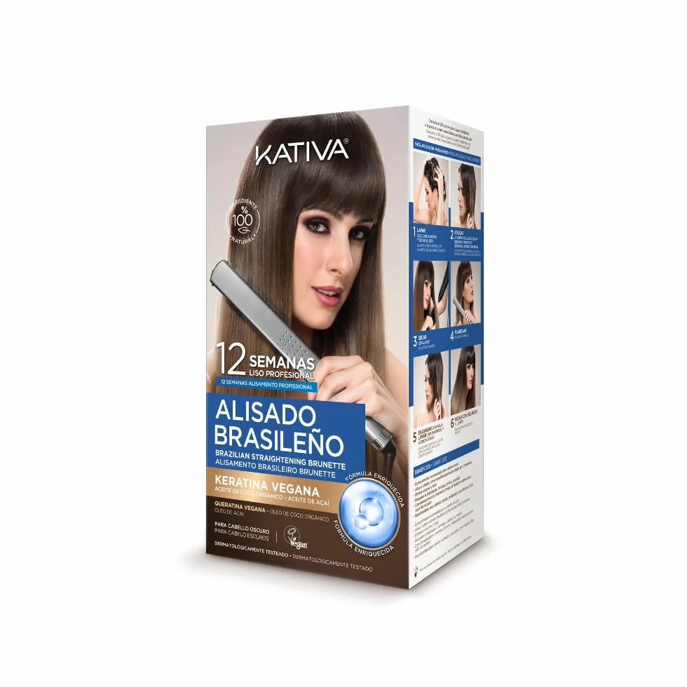 Kativa Kit Alisado Brasileño Cabellos Oscuros