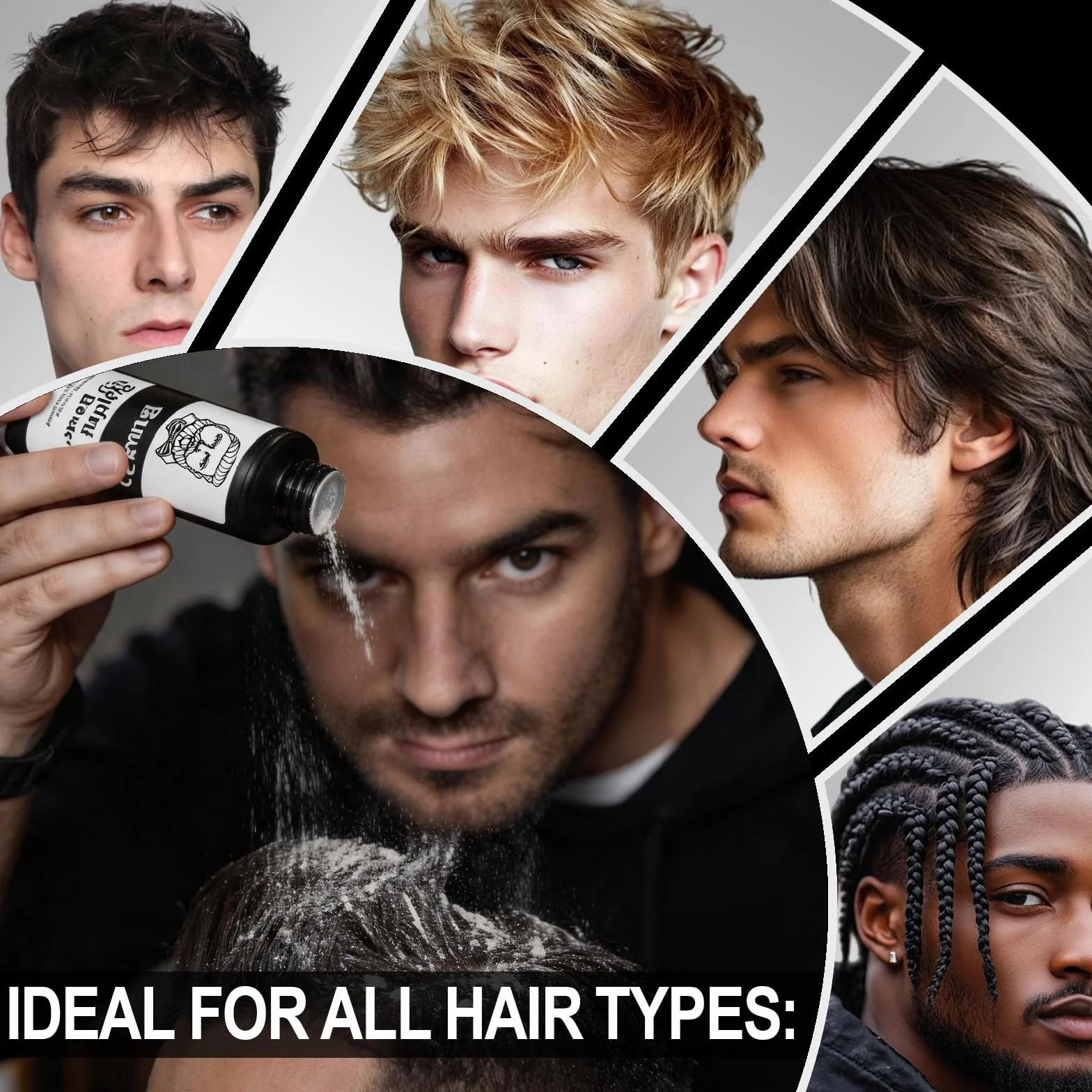 Polvo De Peinado Texturizante Volumen 20g Para Cabello Hombre