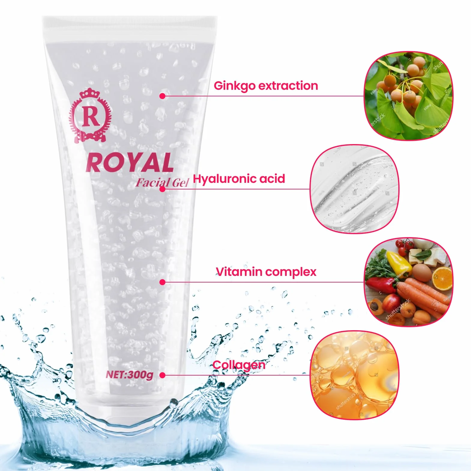 Gel refrescante para depilación láser, hidratante y calmante