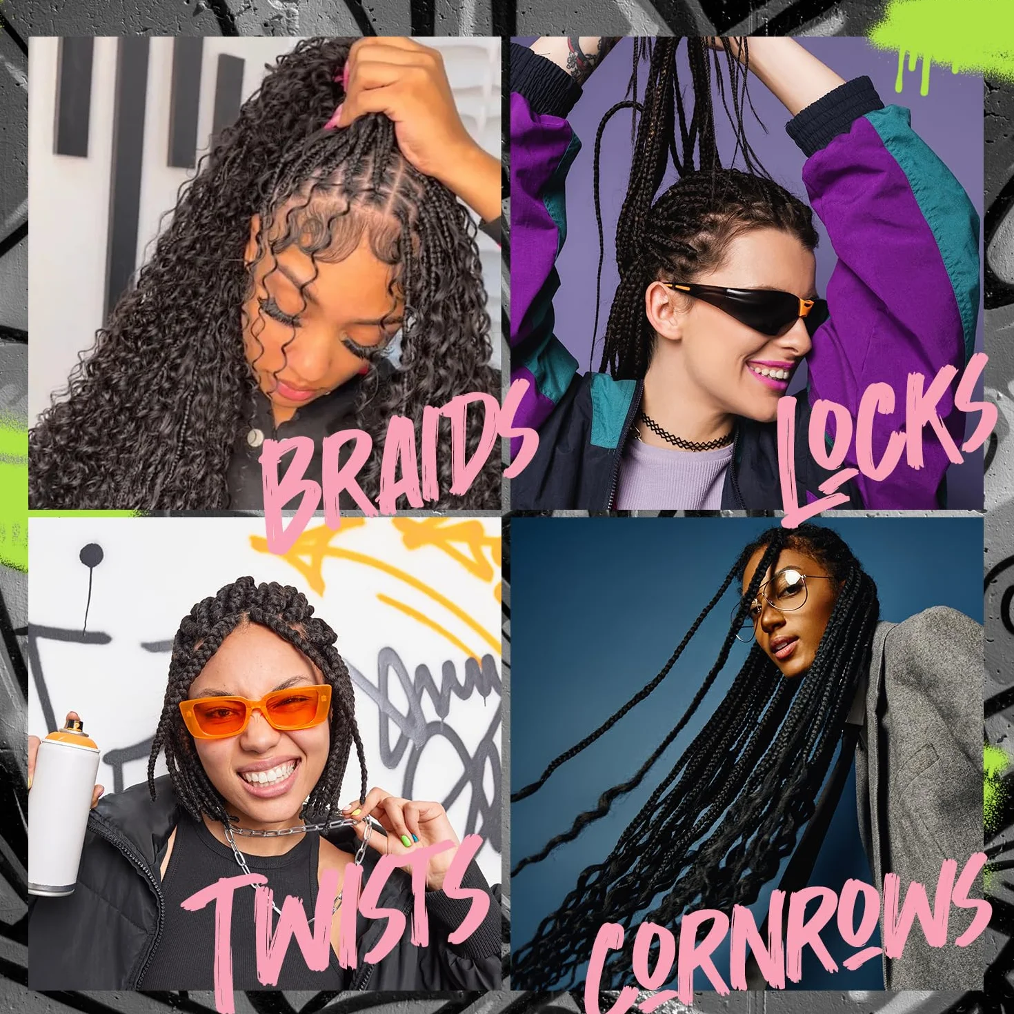 immetee Lock Braid Mousse Fijación Máxima Antifrizz Hidratante para Trenzas Rastas Twists 150ml