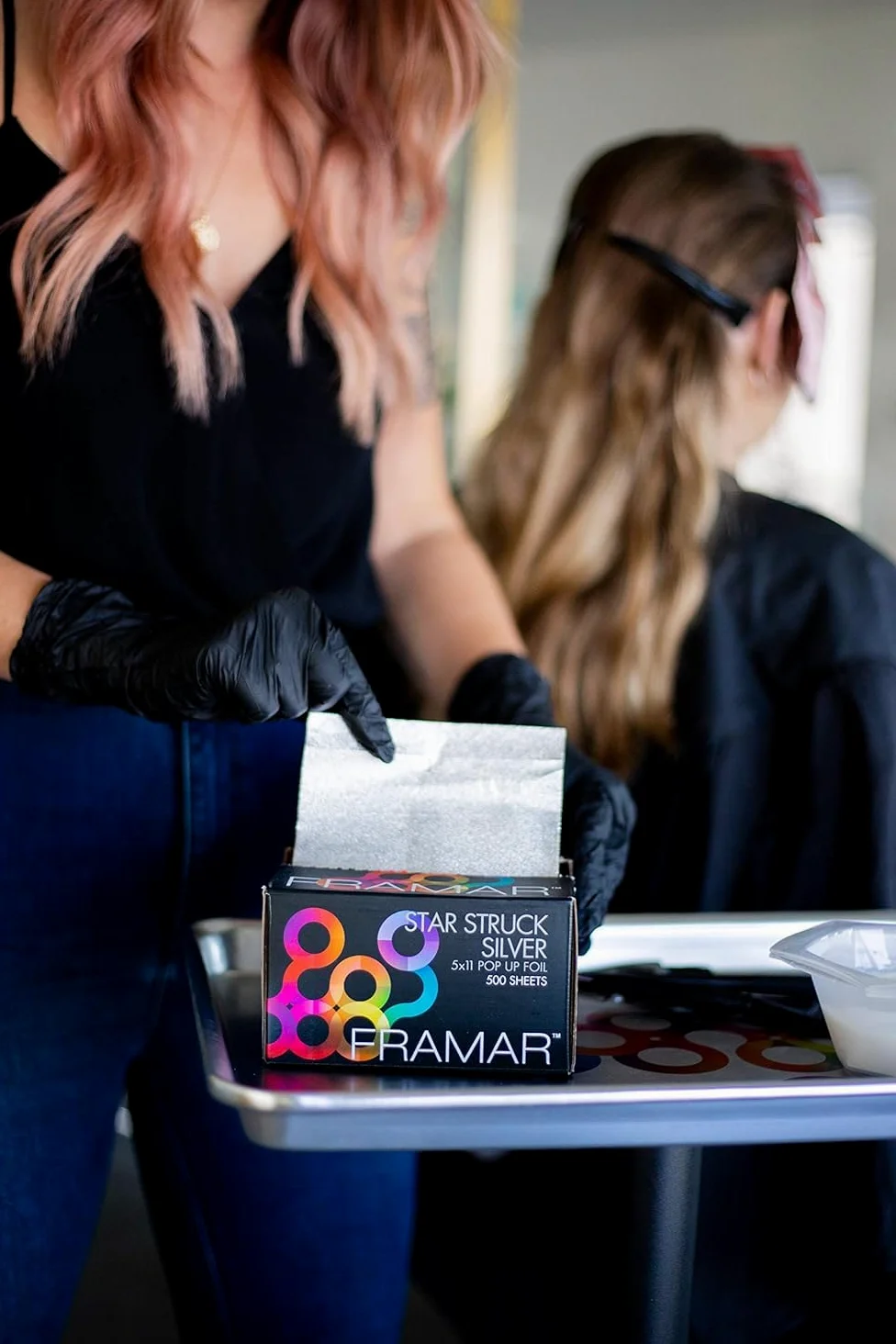 Framar Star Struck - Lámina de aluminio para el cabello, 500 hojas, paquete de 12 unidades