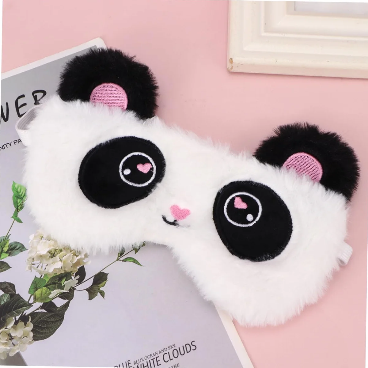 Healeved Antifaz Para Dormir Diseño De Panda Cómodo Antifaz Ojos Para Mujeres y Niñas Para Descansar Casa o Viajar