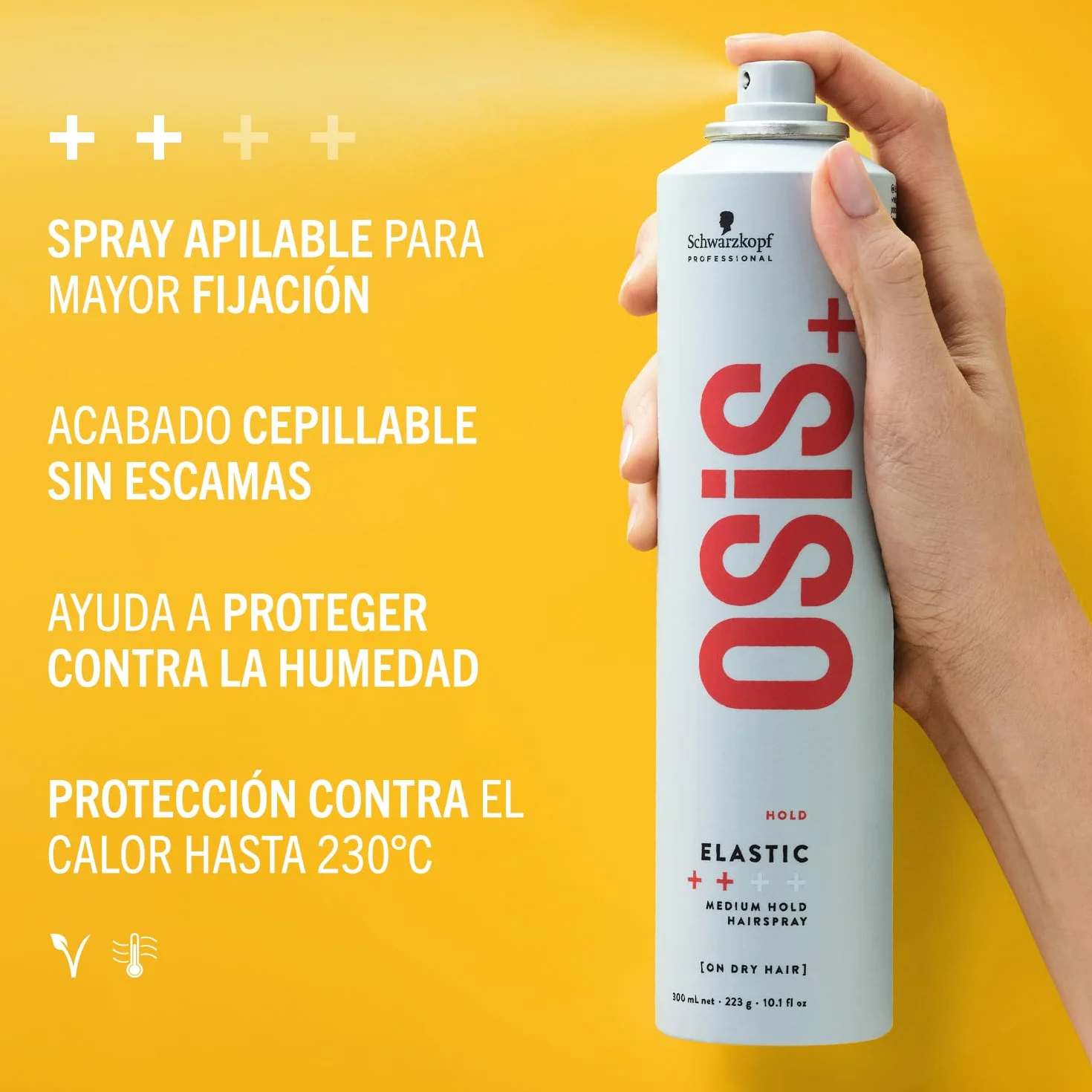 Schwarzkopf Professional OSIS Elastic Lacca Capelli Spray Stratificabile Fijación Media 300 ml