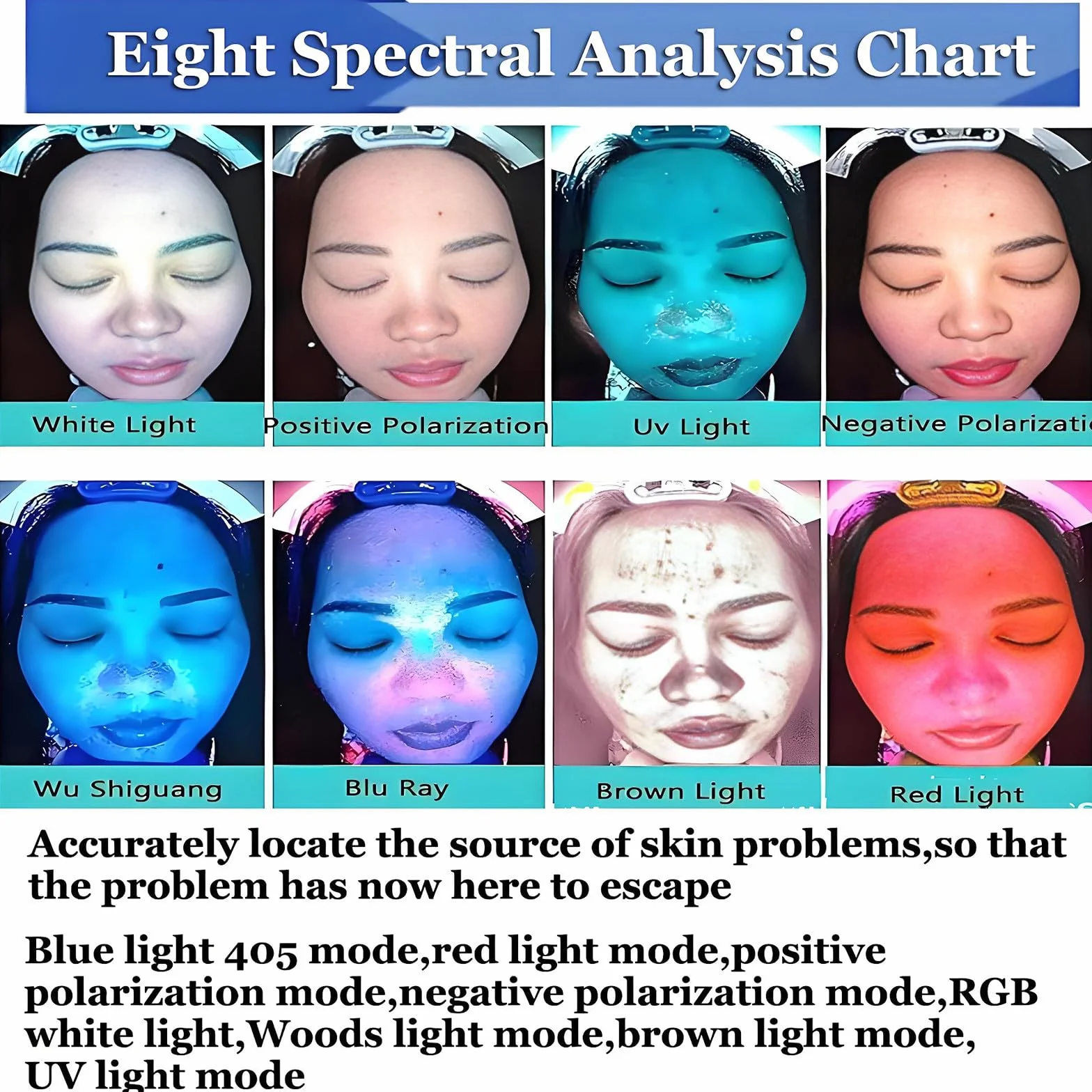 Analizador Digital De Piel con Detector De IA, Máquina Inteligente De Análisis Facial, Analizador De Humedad Facial 3D, con Pantalla HD De 13,3/21,5 Pulgadas 21.5in