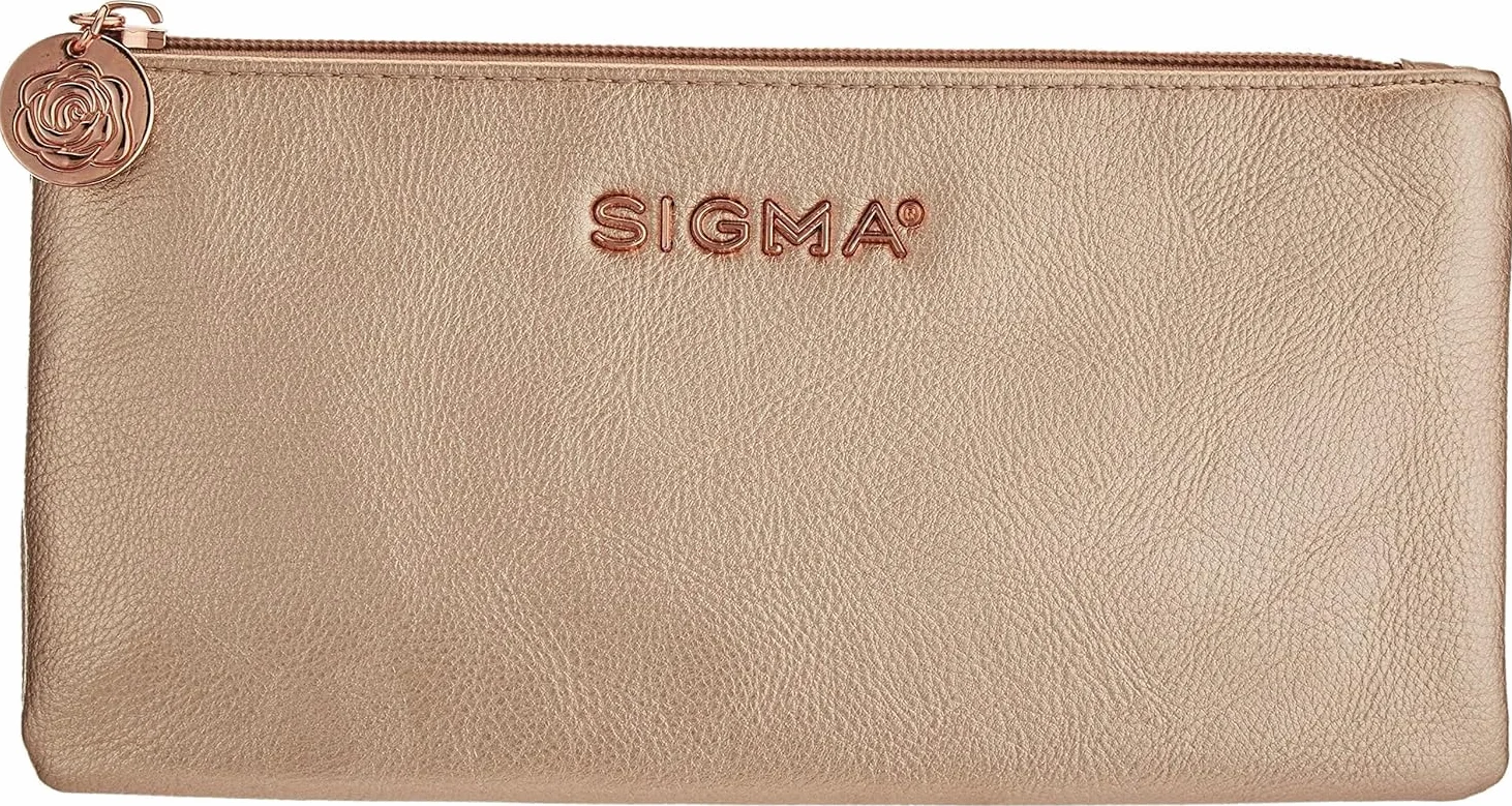 Sigma Beauty Iconic - Juego de 5 brochas de maquillaje y bolsa de maquillaje