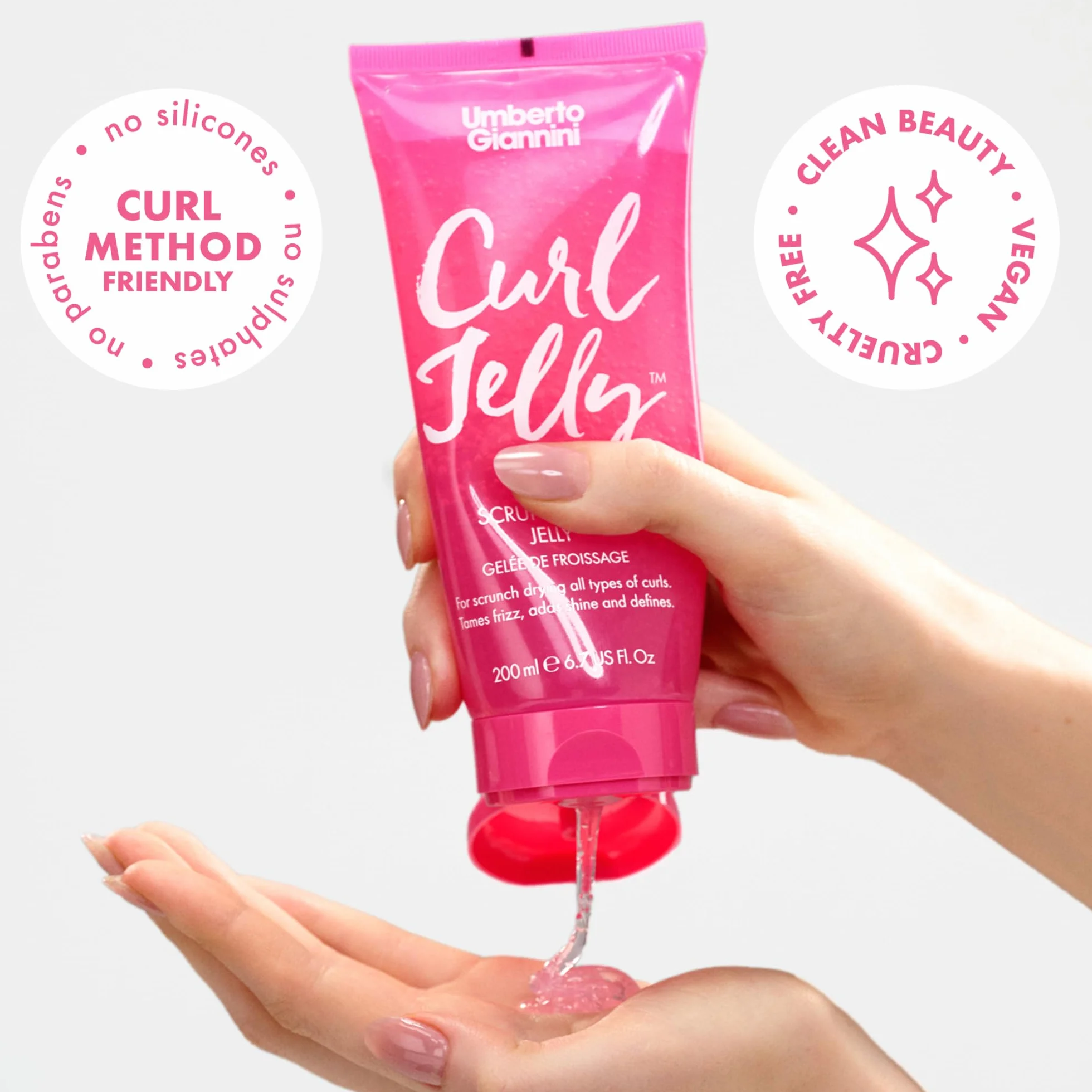 Gel fijador Umberto Giannini para pelo rizado 200 ml