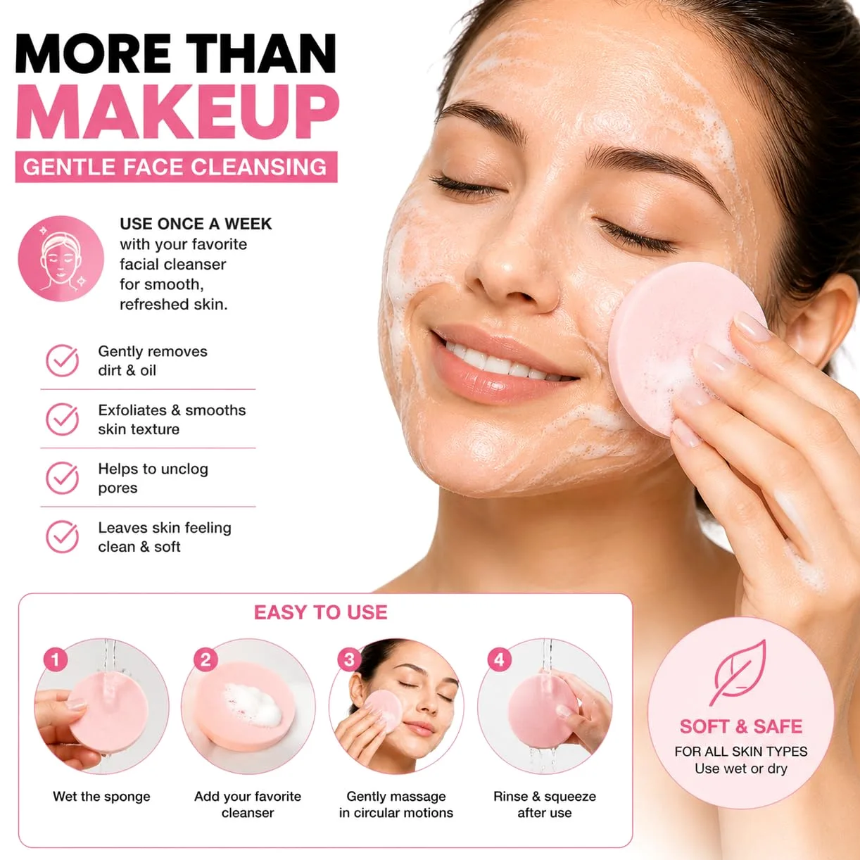Blender Esponjas de maquillaje para belleza – Mezcla sin látex para cobertura completa en polvo, crema, cosméticos líquidos, de larga duración, desechables aplicadores de espuma – Paquete de 12