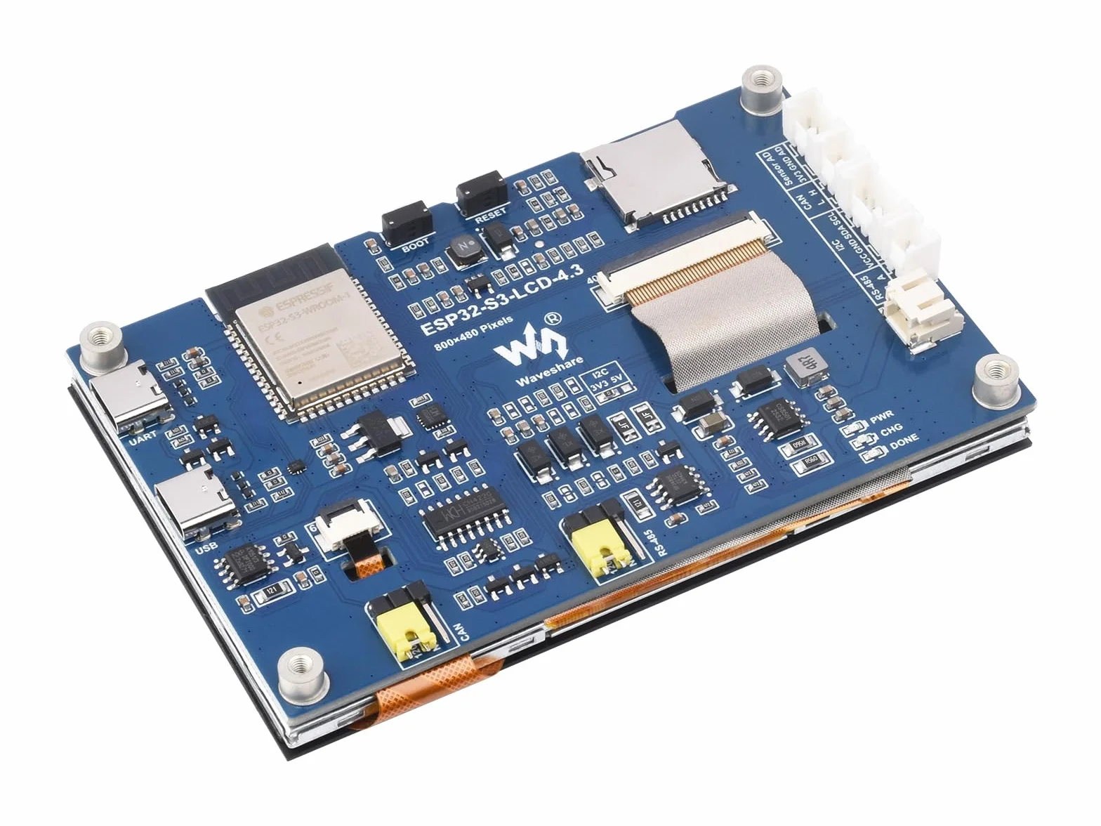 ESP32-S3 4.3inch Capacitive Touch Display Development Board with 2.4GHz WiFi BLE 5, 32-bit LX7 Dual-Core Processor, Flash PSRAM