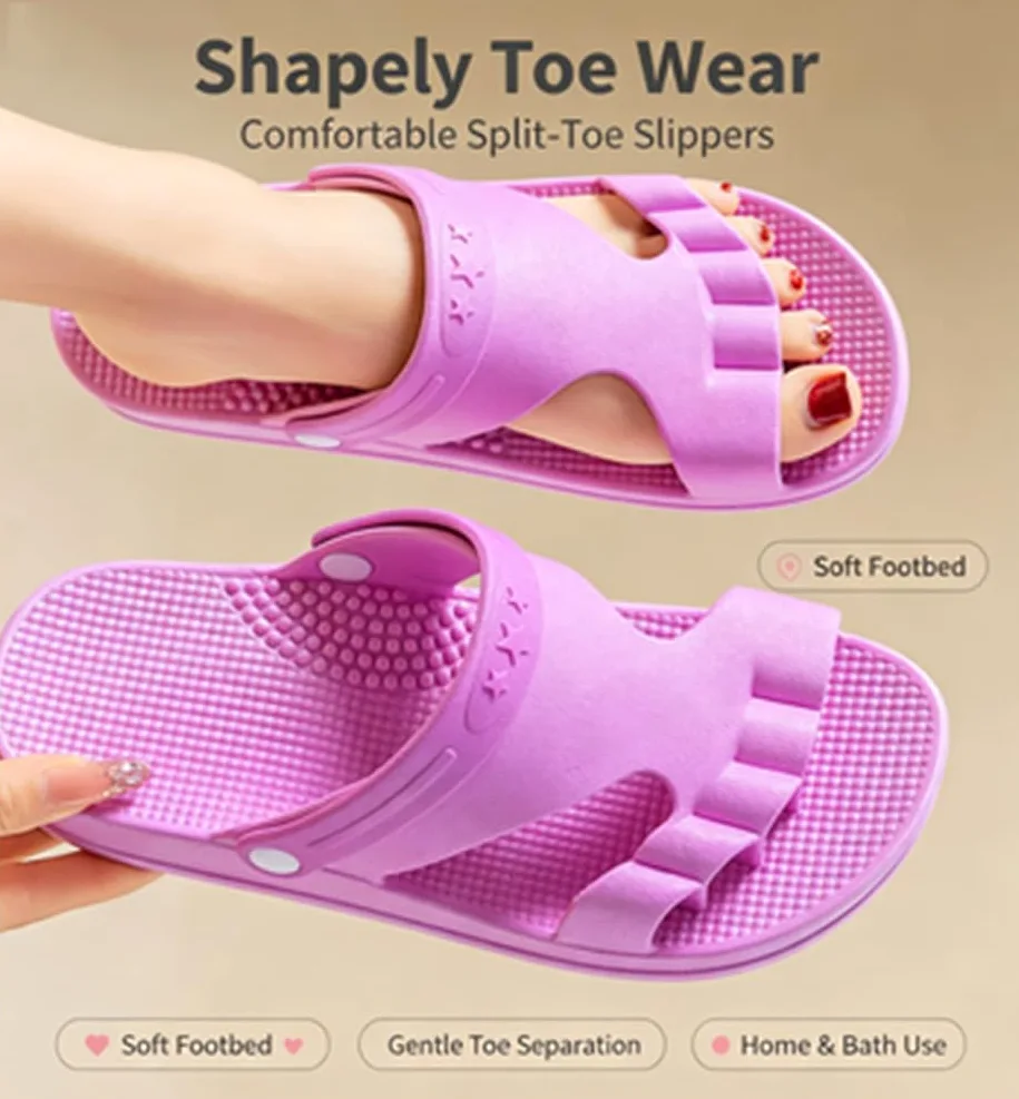 Zapatillas Ortopédicas De Dedos Separados para Juanetes | espacio extra ancho en la zona de los dedos y alineación gradual de los mismos para lograr una silueta atractiva del pie