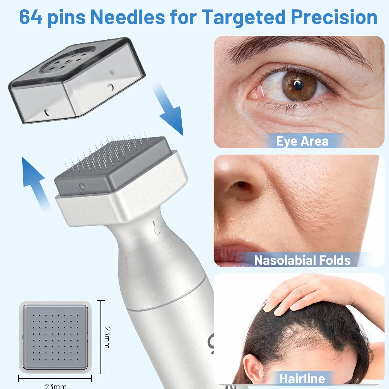 Dr. Pen 2026 Ultima Bio 4 Microneedling Derma Stamp Profesional – Sistema Dual con 120 y 64 Agujas de Titanio, Ajustable 0-3mm, Derma Stamp para Crecimiento de Pelo, Barba y Anti-Aging, Absorción +60%