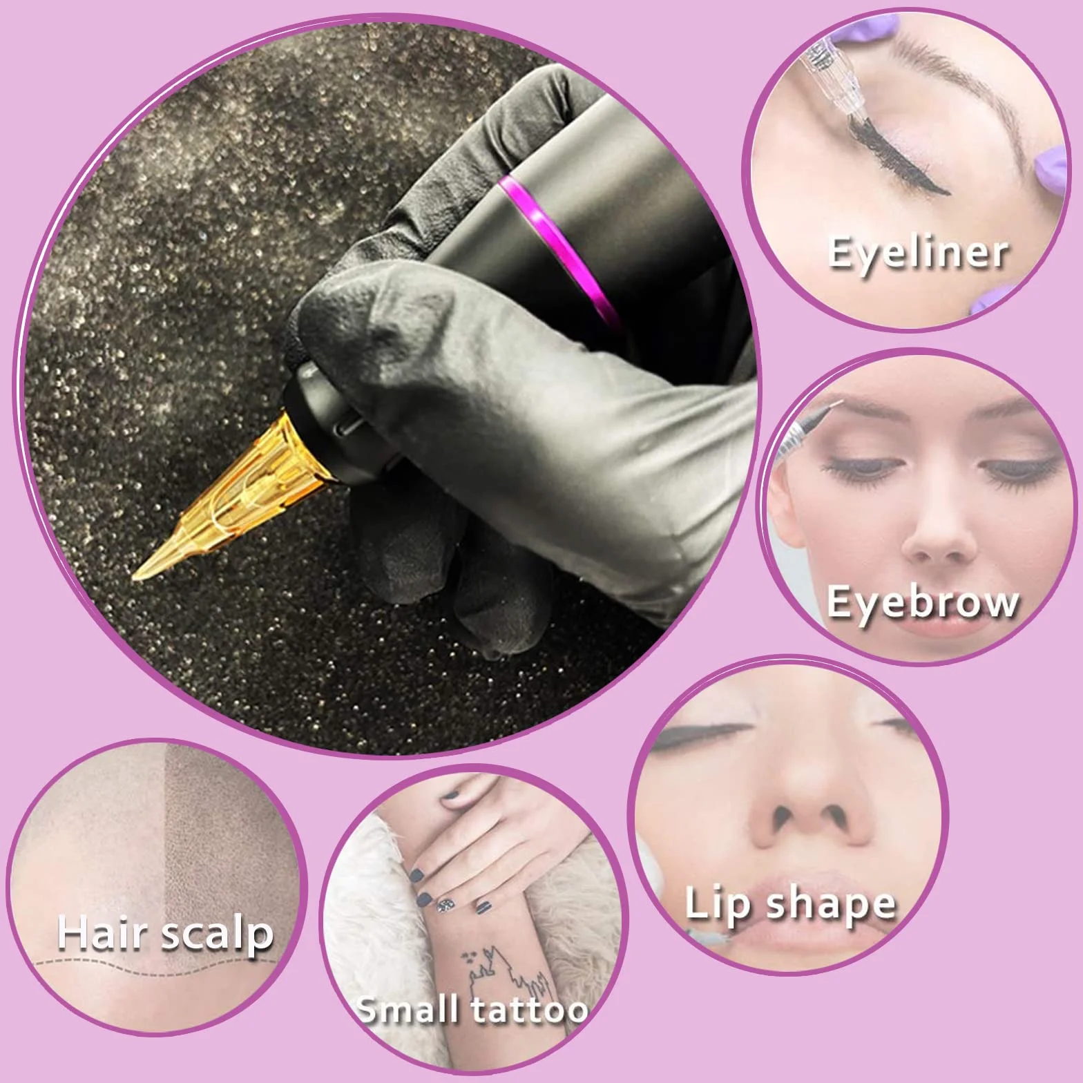 EZ TATTOO Agujas de Cartucho de Tatuaje - 20piezas #10 (1RL) Maquillaje permanente SMP Microblading 0.30MM Bugpin Round Liner Agujas Tatuaje para Bolígrafo de Máquina de Tatuar - V SELECT