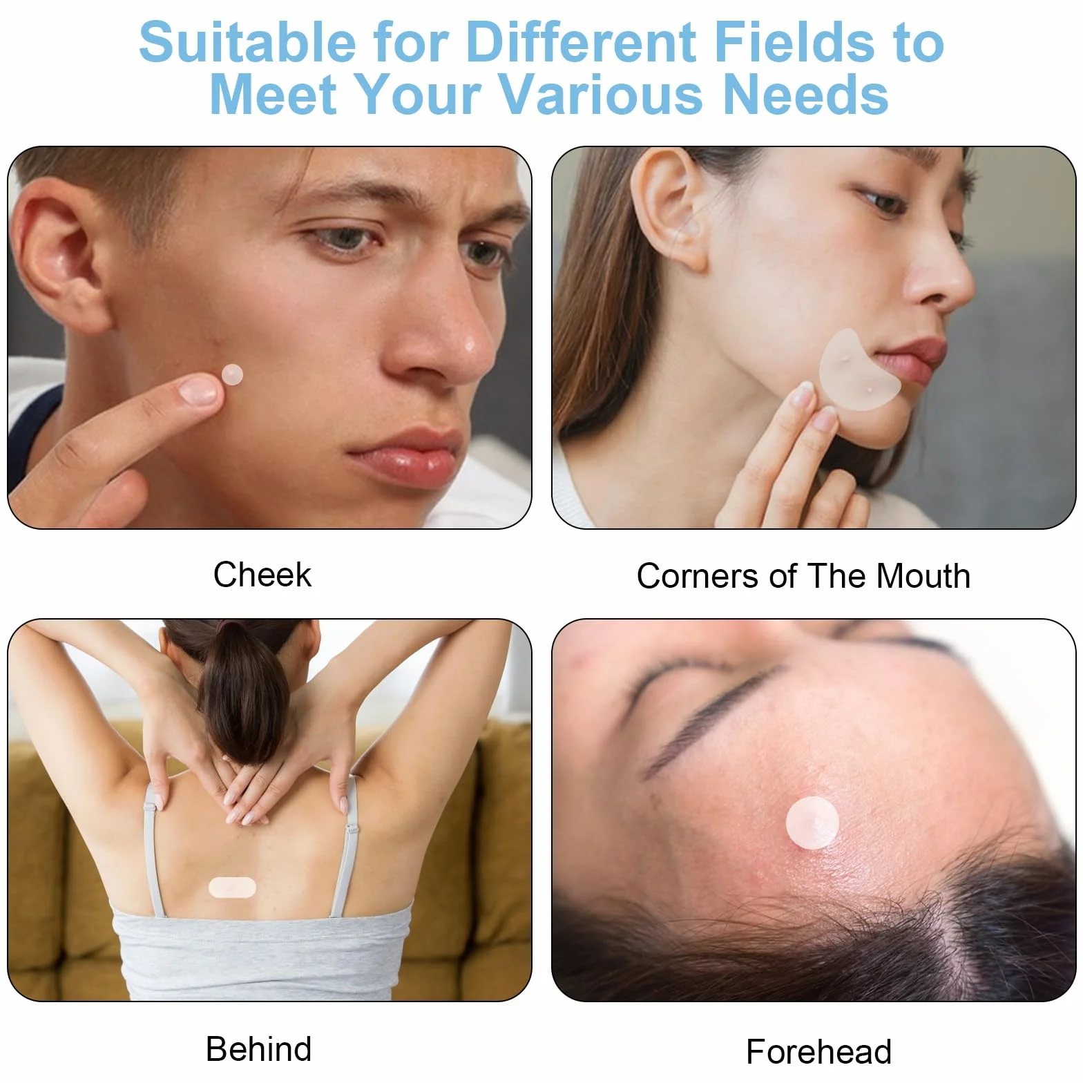 Parches Granos 240 Piezas Pimple Patches con Aceite del árbol del Té Diurno y Nocturno Acne Patch Invisibles