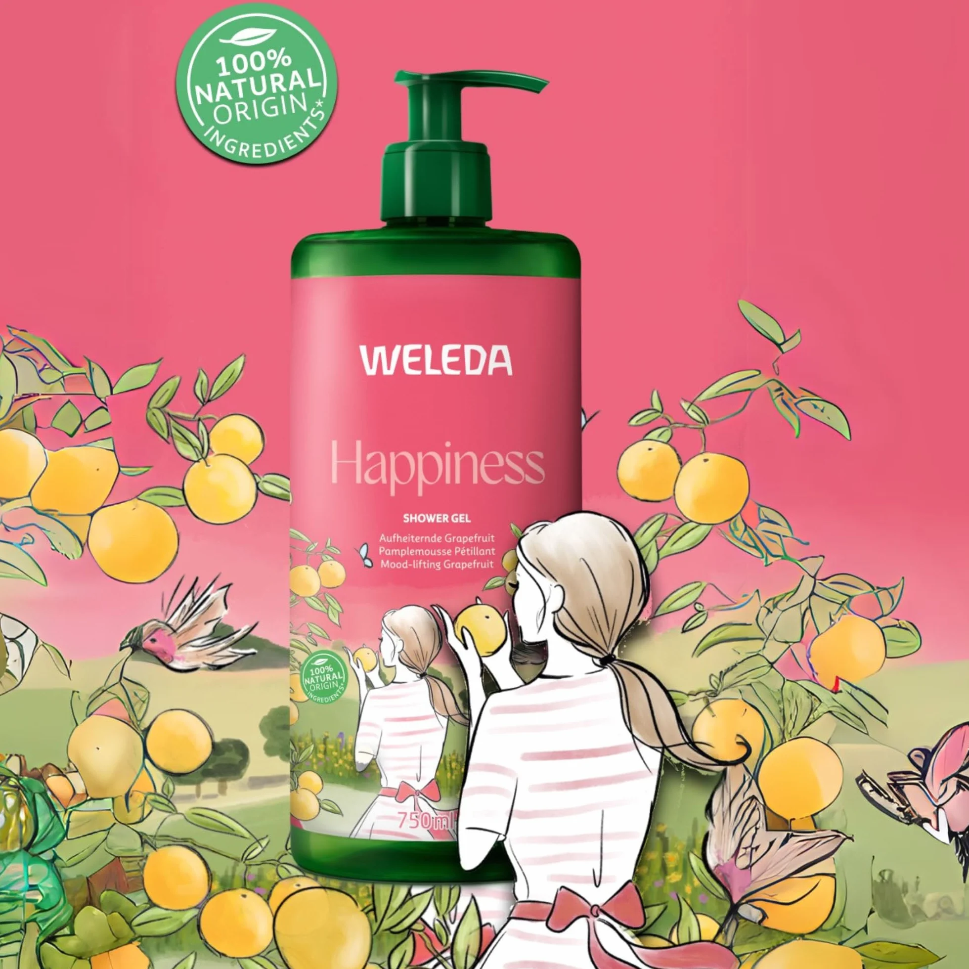 WELEDA Gel de ducha Pomelo 750ml