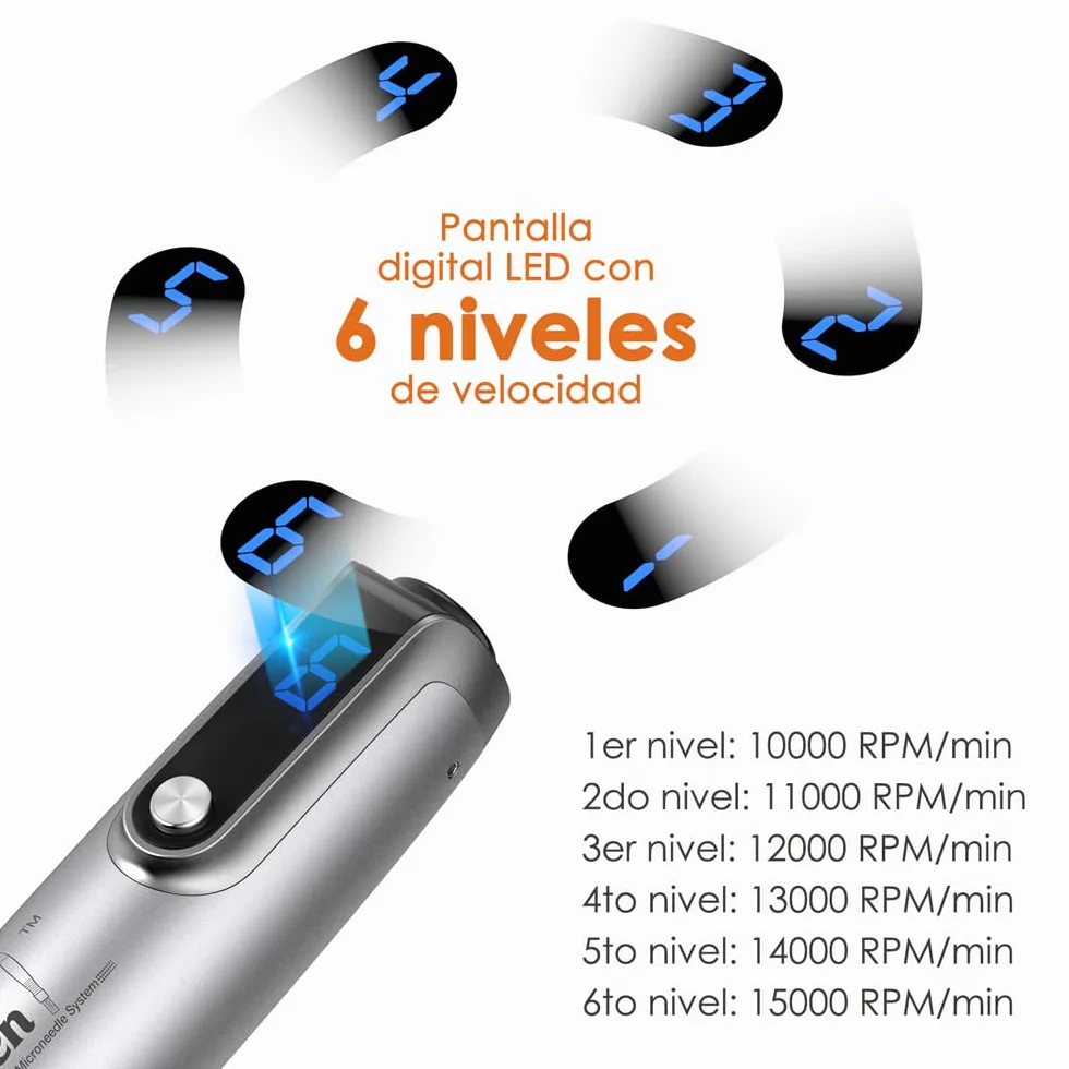 Dr.pen M8S Auténtico Microneedling Inalámbrico 7 Cartuchos