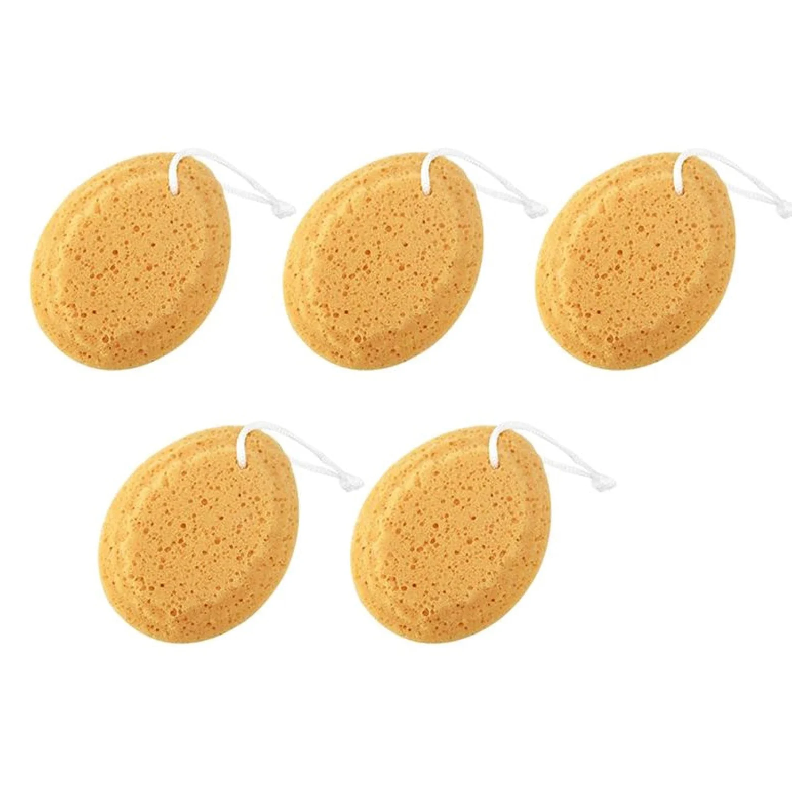 Esponja de Cepillado en seco, esponjas de baño for Ducha, Cuerpo Natural, Exfoliante, Panal de Abeja, mar, bebé, Algas Marinas, Suave baño, sensación de Lana, esponjas