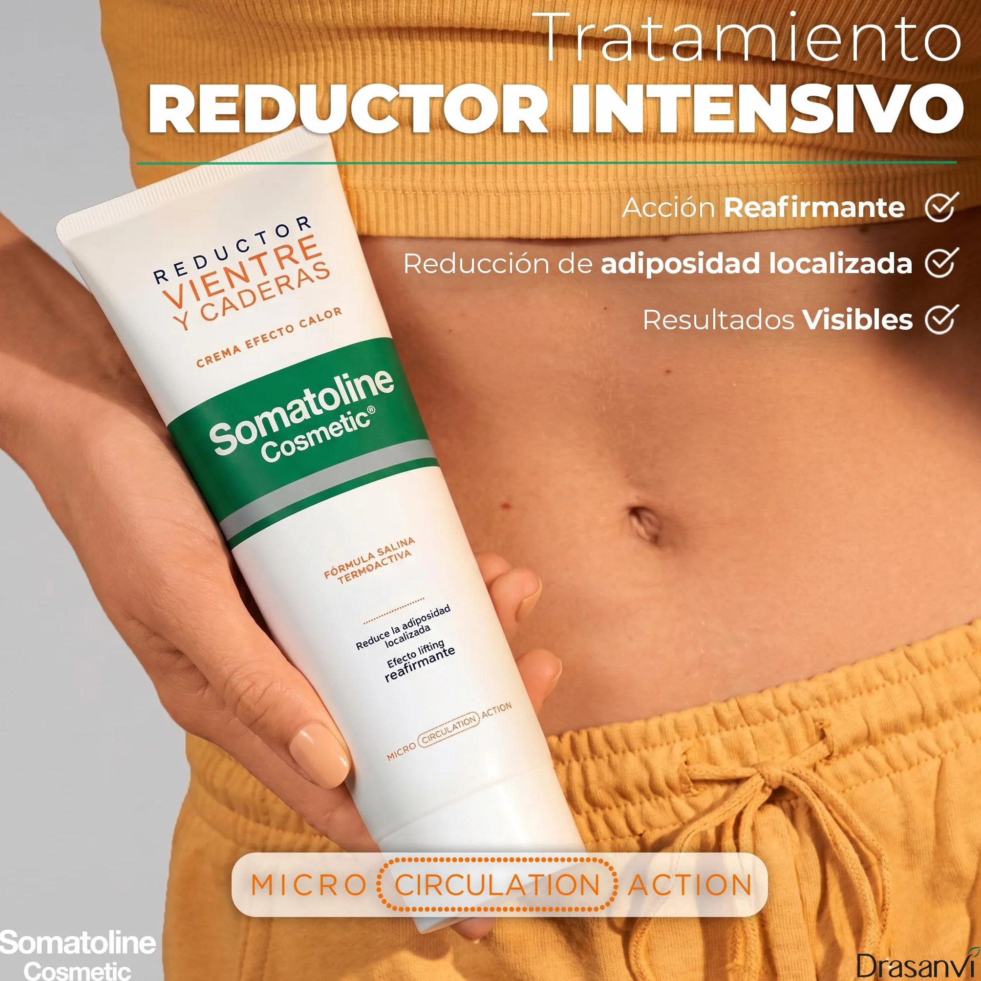 Somatoline Cosmetic Reductor Vientre y Caderas 250 ml Crema Termoactiva Efecto Calor