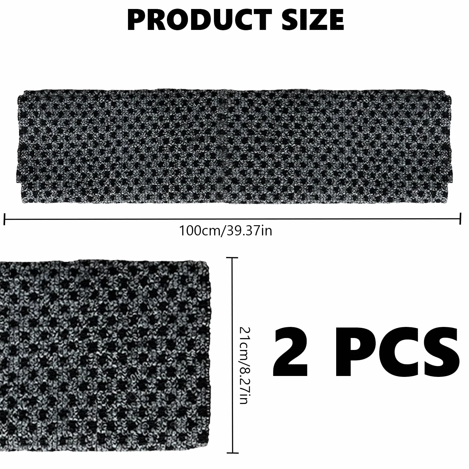 Toalla Exfoliante Larga Japonés para Espalda, Exfoliación Corporal, Juego de 2 Piezas