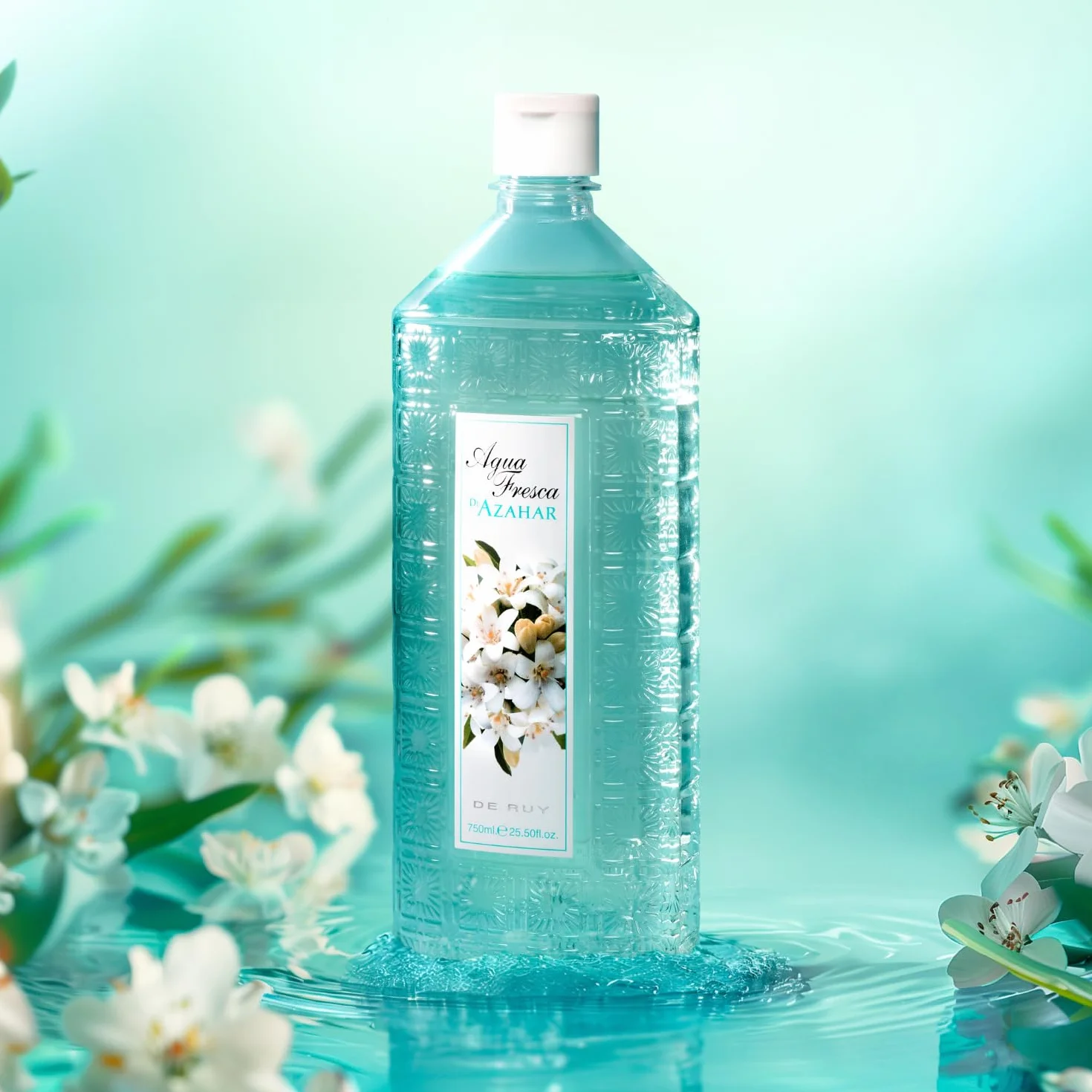AGUA FRESCA DE RUY Azahar Pack 2 x 750 ml Eau de Toilette Unisex Colonia Hombre y Mujer Fragancia Cítrica y Floral