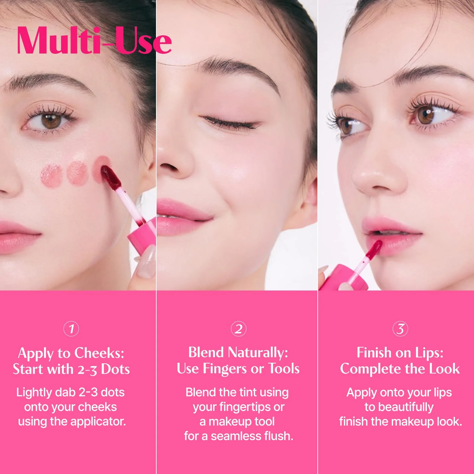 Etude House Dear Darling Tinte de Agua Cherry Ade (21AD) | Tinte de Labios Hidratante, Ligero y a Prueba de Manchas | K-Belleza