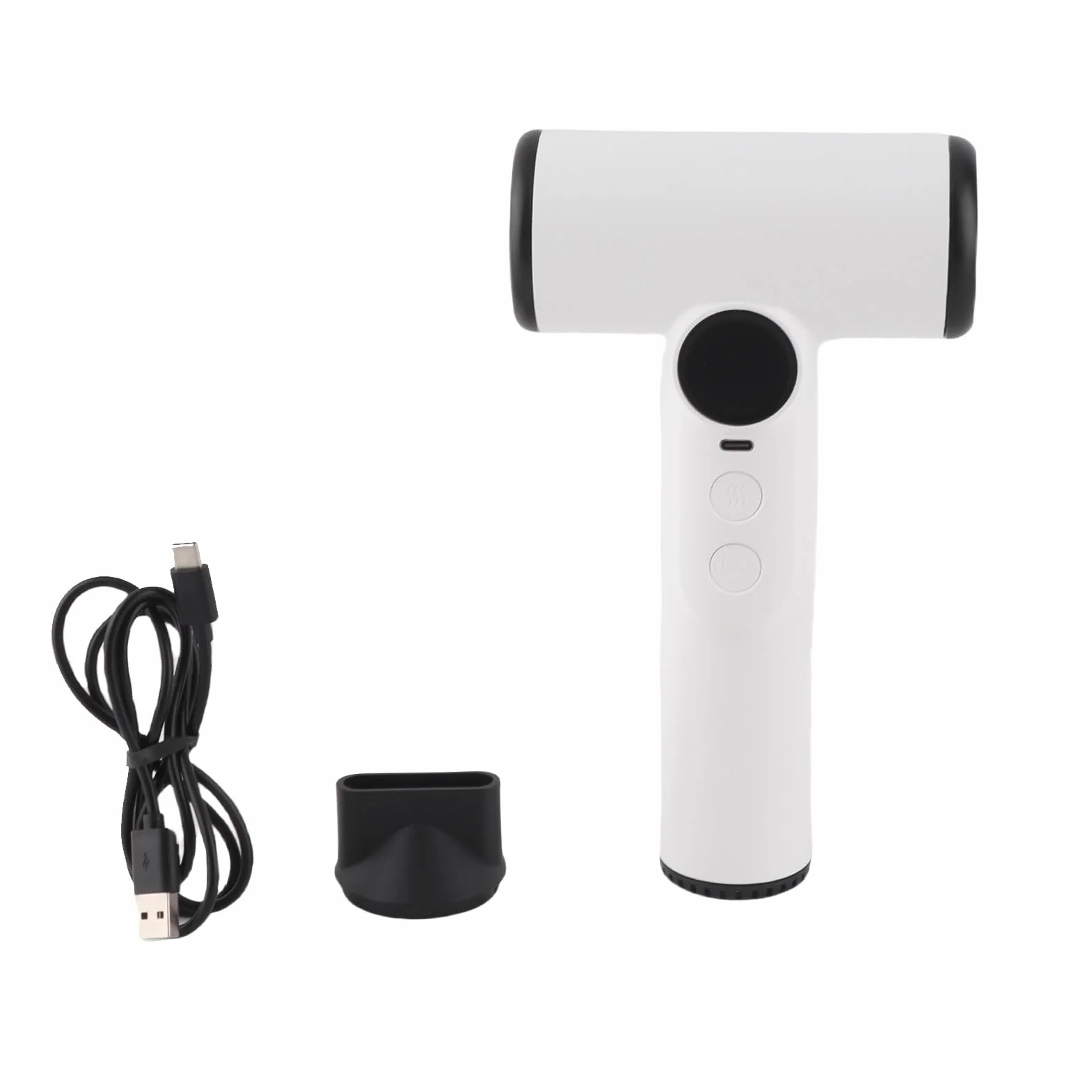 Secador de Pelo de Viaje con Batería, Secador de Pelo Ligero Inalámbrico con 3 Velocidades y 3 Temperaturas, Ideal para Viajes y Actividades Al Aire Libre