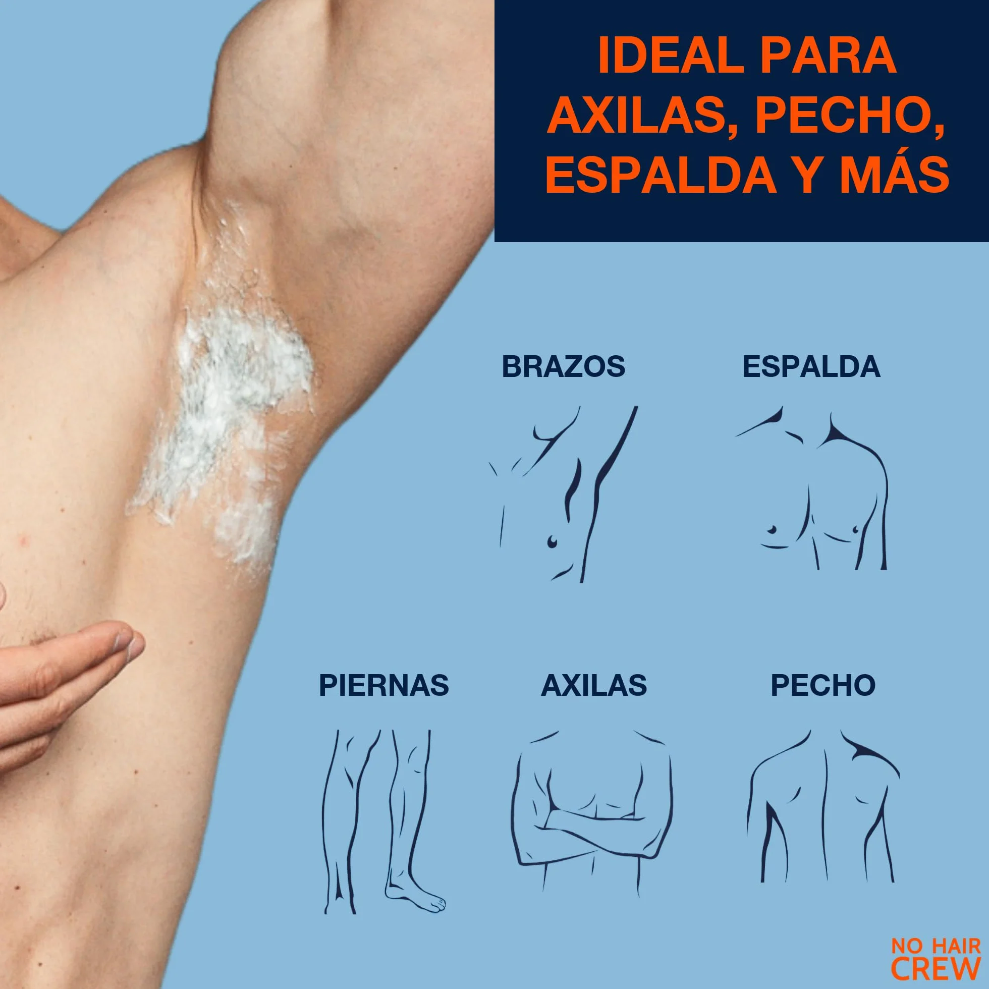 Crema Depilatoria Corporal para Hombres 3 x 200 ml