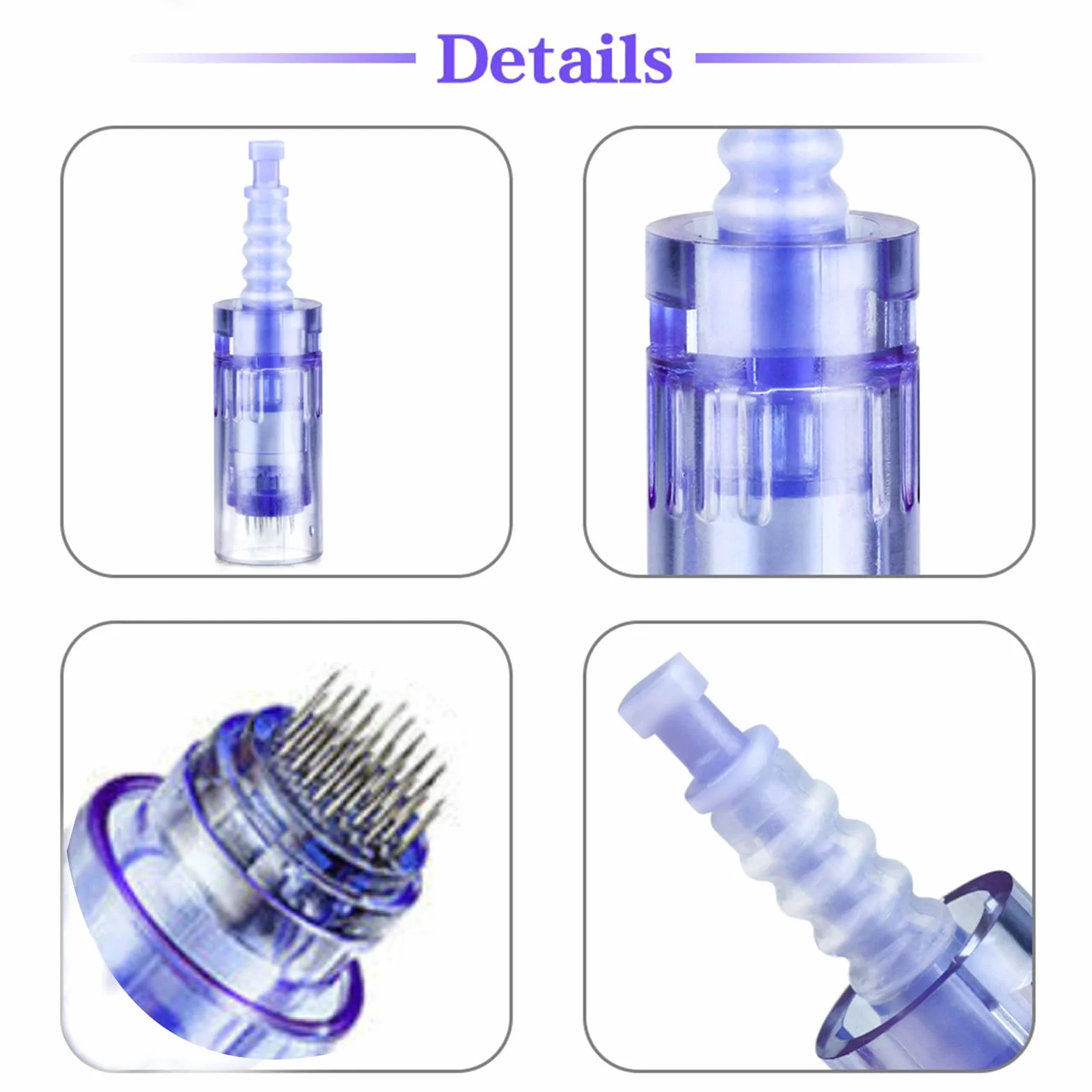 36 Pin Micro Needles Dermapen Replacement Cartridge Bajonett Port for Electric Derma Pen Anti-Aging Facial 10pcs