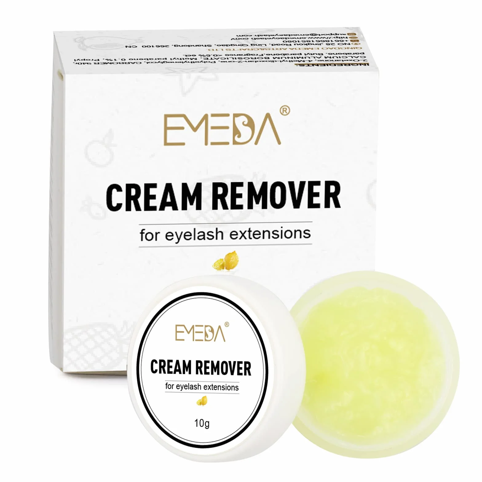 EMEDA Crema removedora de pestañas 10g removedor de adhesivo