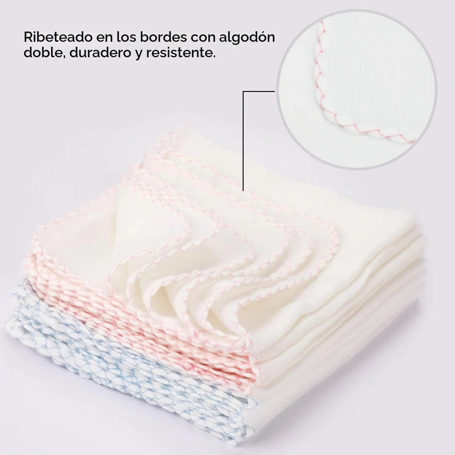 Toallas de Muselina Paquete de 20, Paños Suaves para Limpieza Facial y Eliminación de Maquillaje