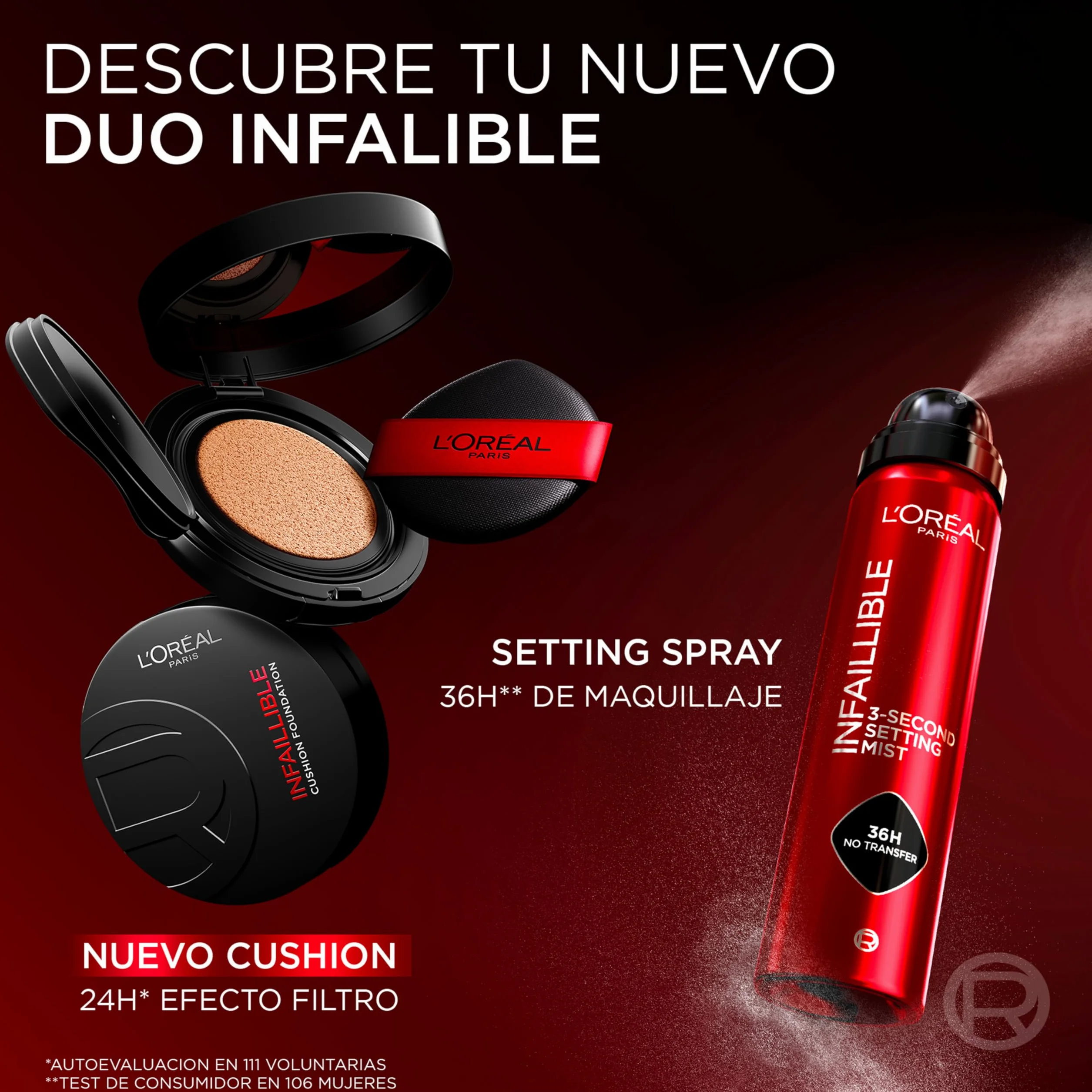 L'Oréal Paris Spray Fijador de Maquillaje Infaillible 36h 75 ml