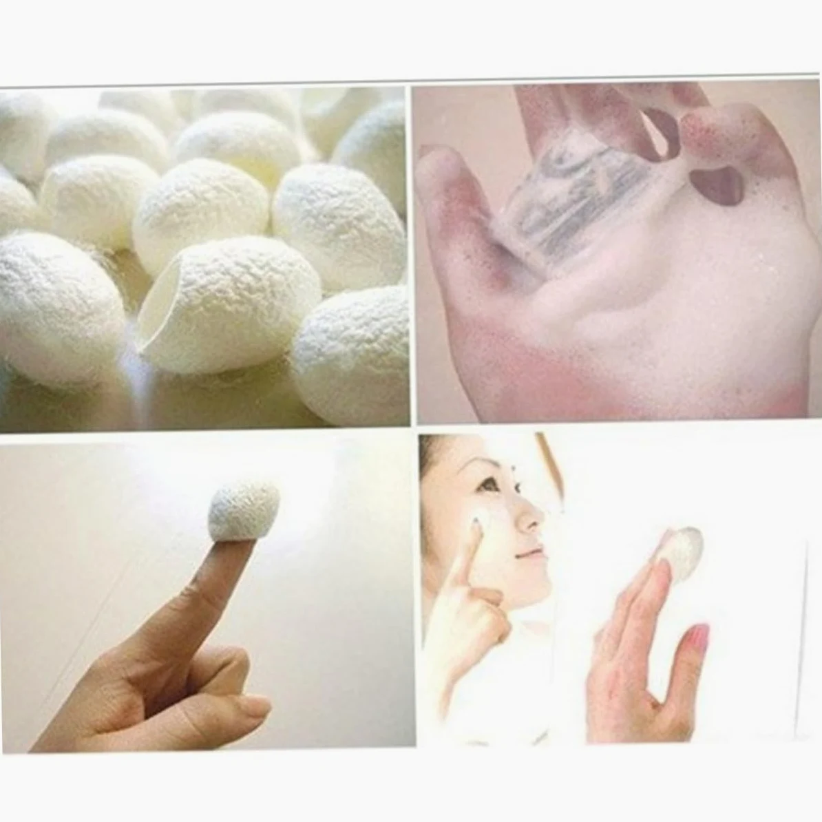 Beavorty Limpiador Facial 600 Piezas Capullos De Seda Natural De Maquillaje Exfoliante Natural De Gusanos De Seda Frotar Los Dedos Con Gusanos De Seda Faciales A7 Constituir