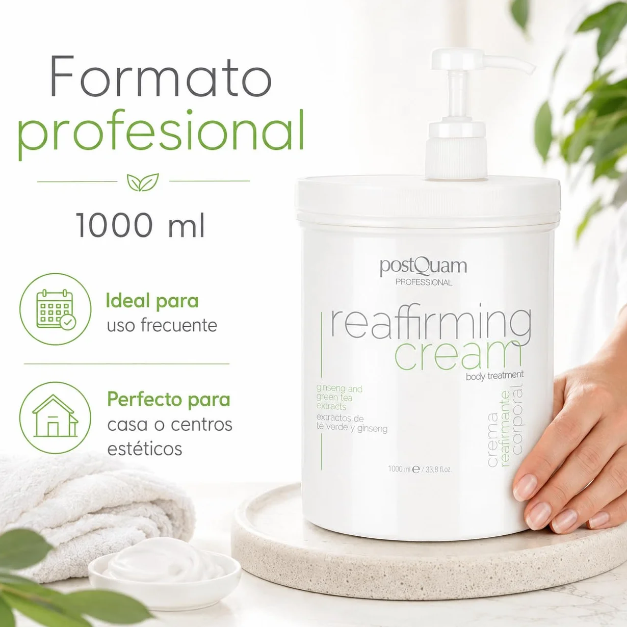 Crema Reafirmante Corporal 1000 ml Tratamiento Intensivo Antiflacidez