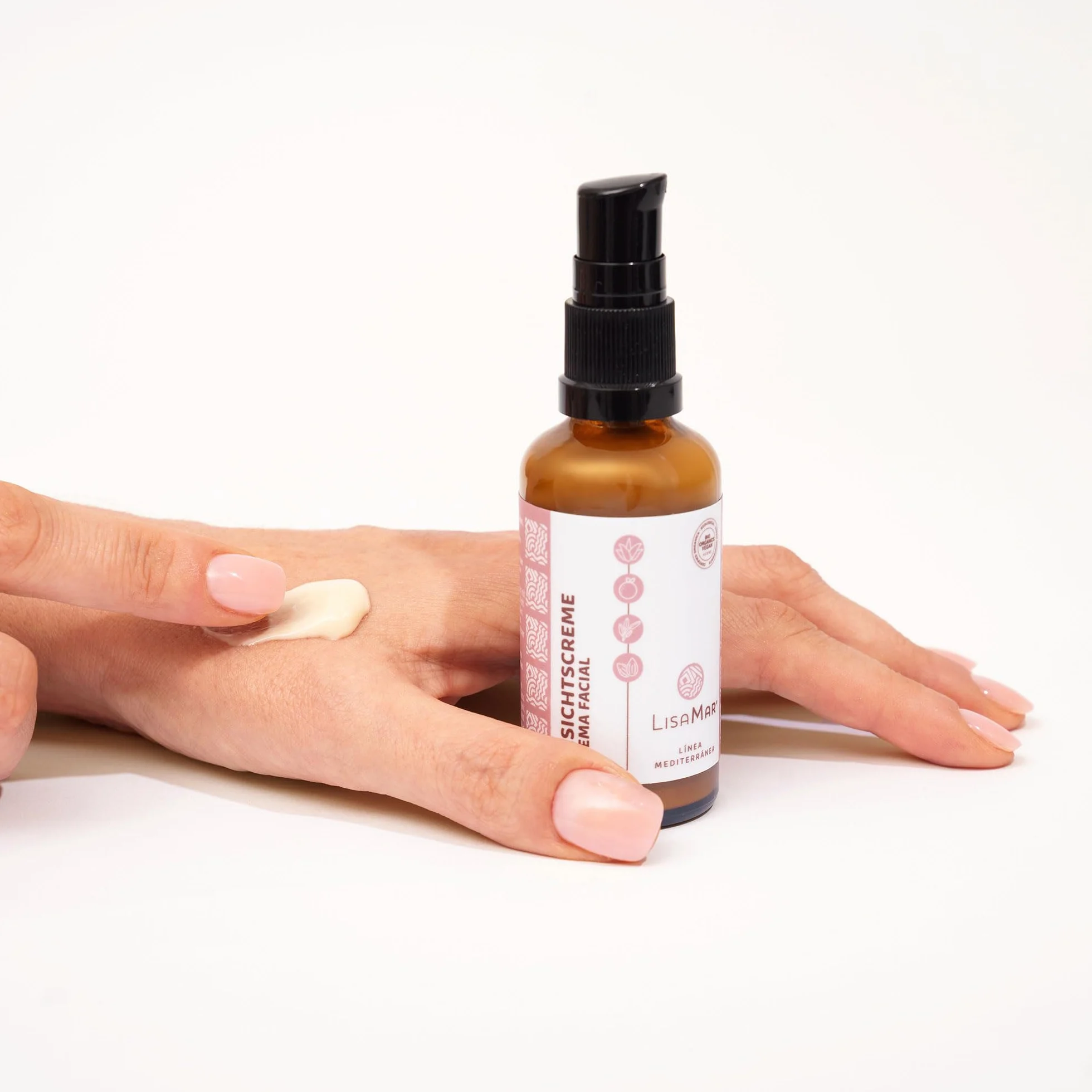 LisaMar® Juego de crema facial y suero – Cuidado antiedad para una piel radiante – Hialurón y aloe vera – Natural, orgánico y vegano – Hidratante facial
